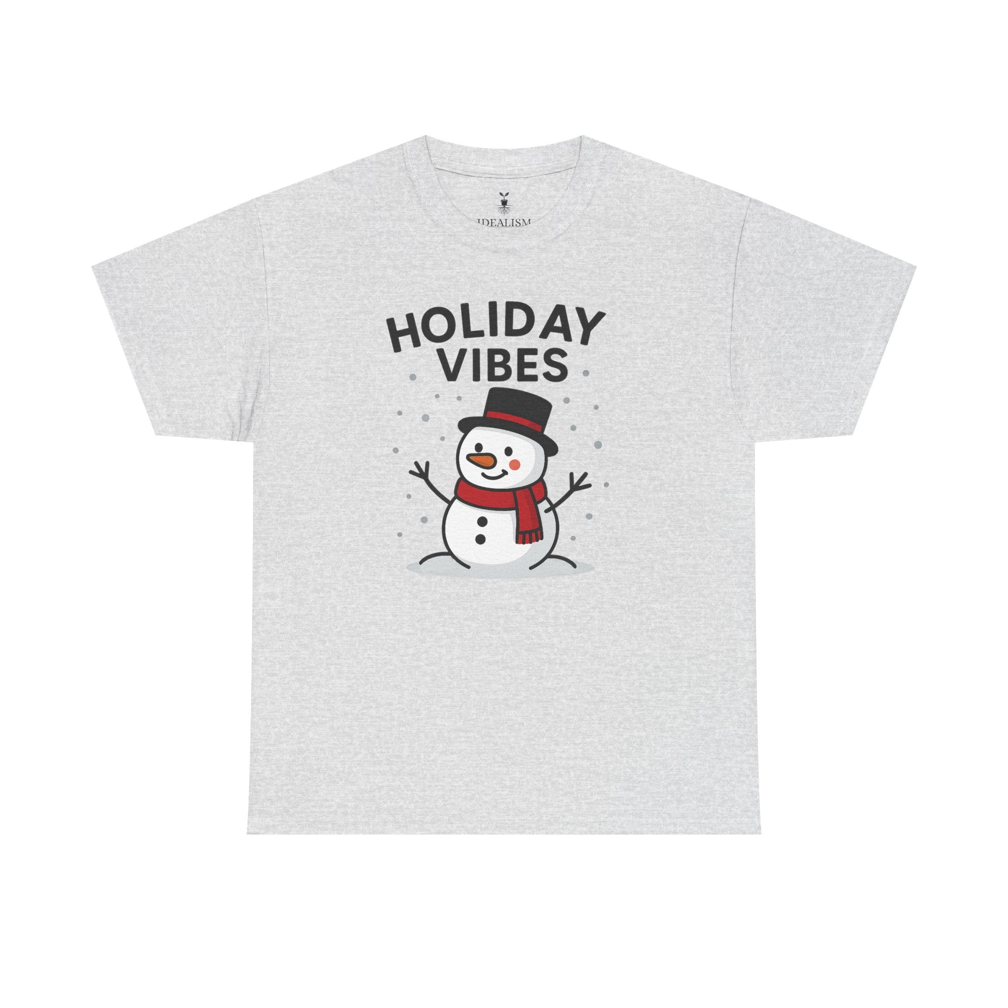 Holiday Vibes Snowman Christmas T-Shirt