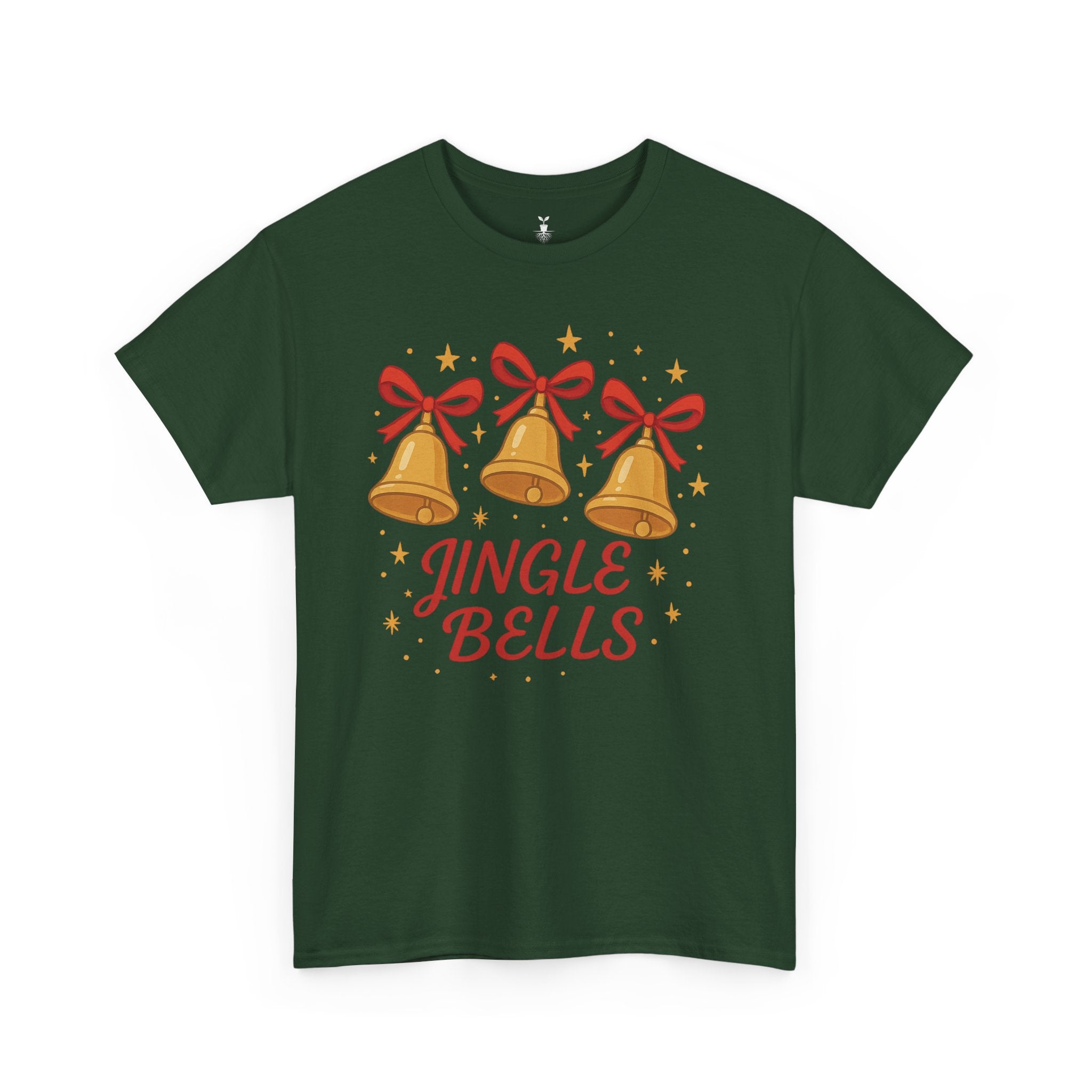 Festive Golden Jingle Bells T-Shirt
