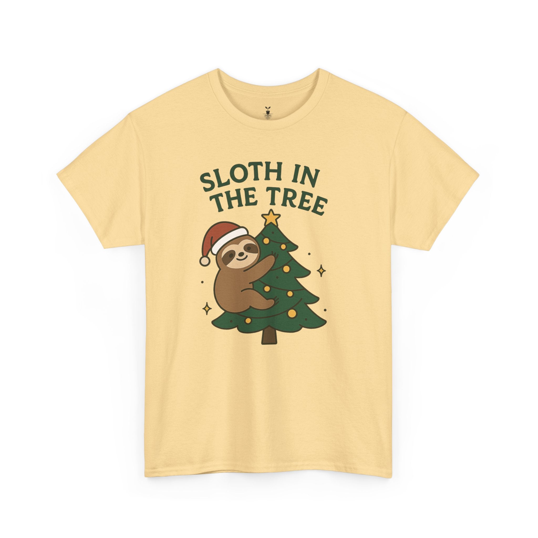 Christmas  Sloth in the Tree T-Shirt