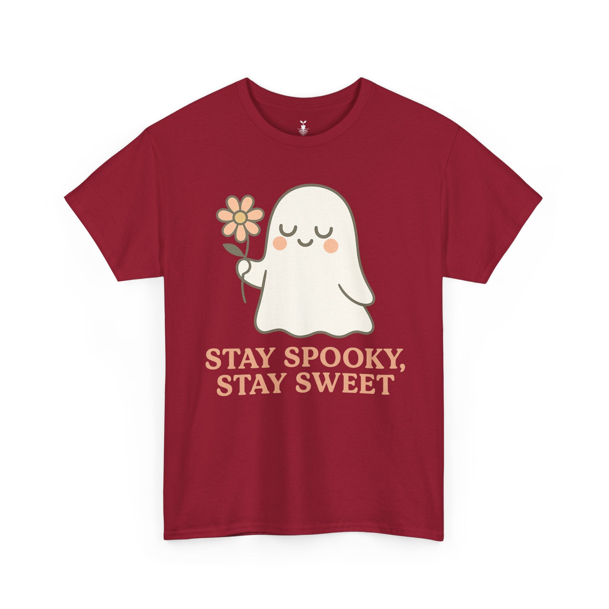 Cute Ghost with Flower Stay Spooky, Stay Sweet T-Shirt