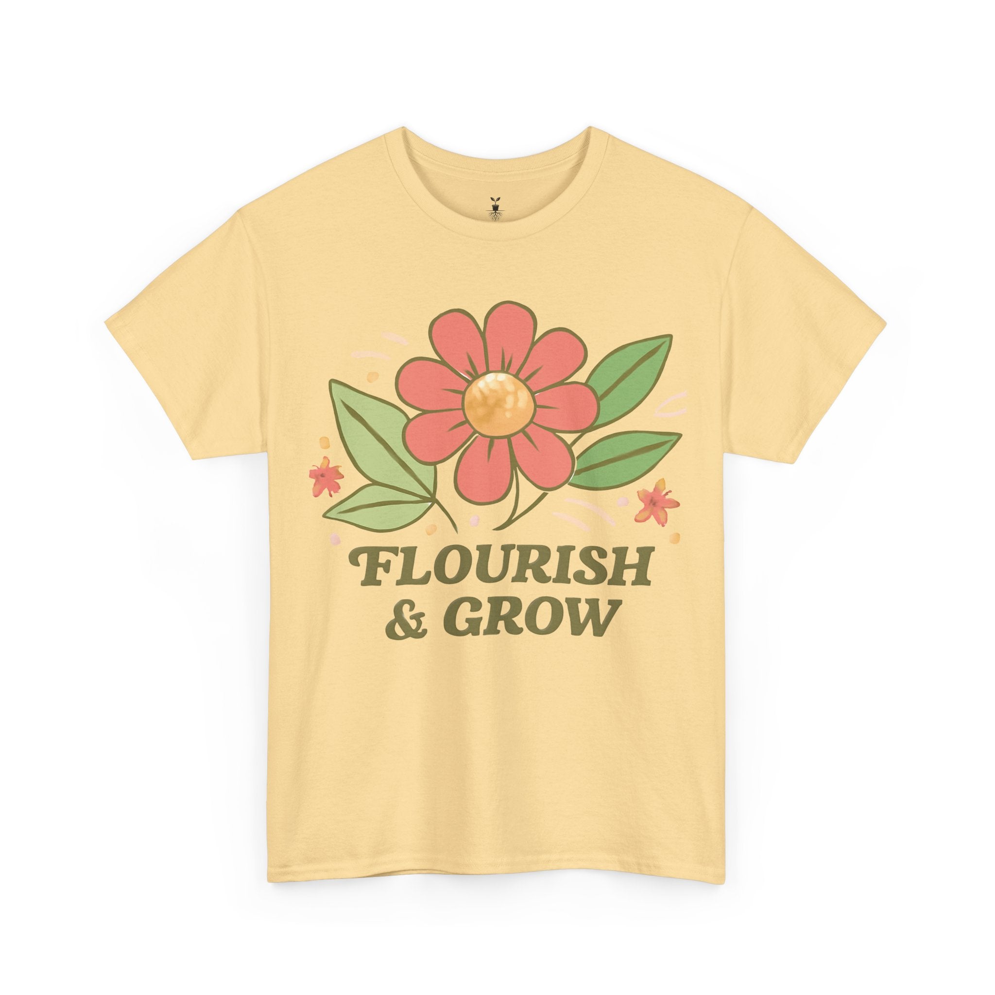 Artistic Boho Aesthetic Flourish and Grow T-Shirt