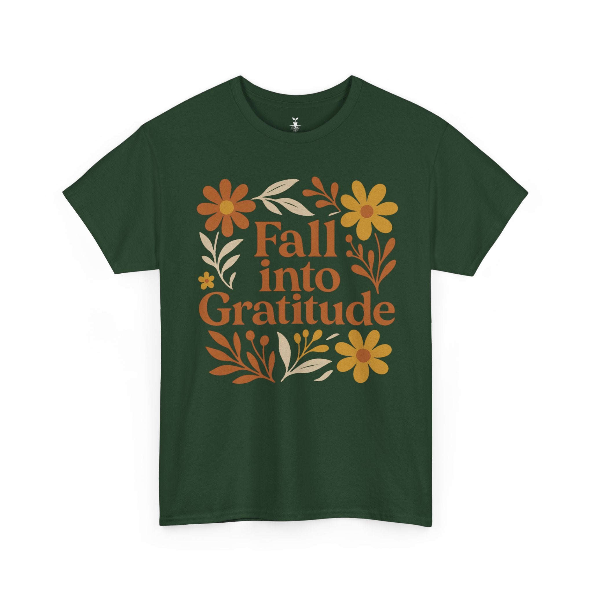Floral Boho Fall Into Gratitude T-Shirt