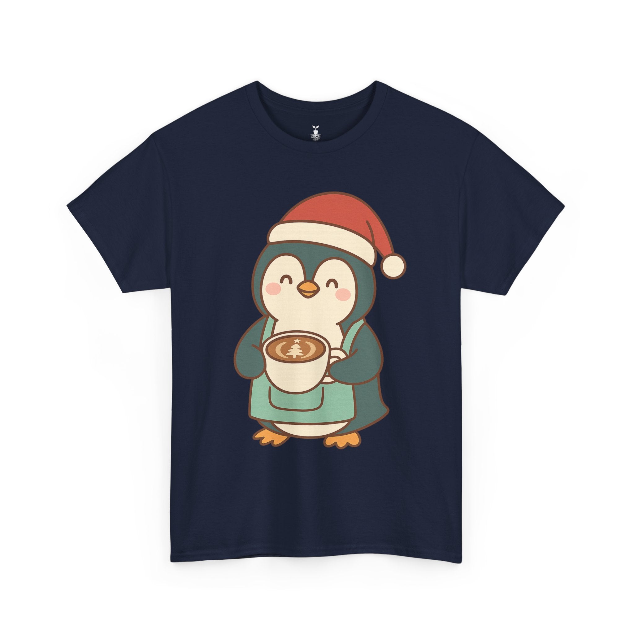 Penguin with Christmas Cup T-Shirt