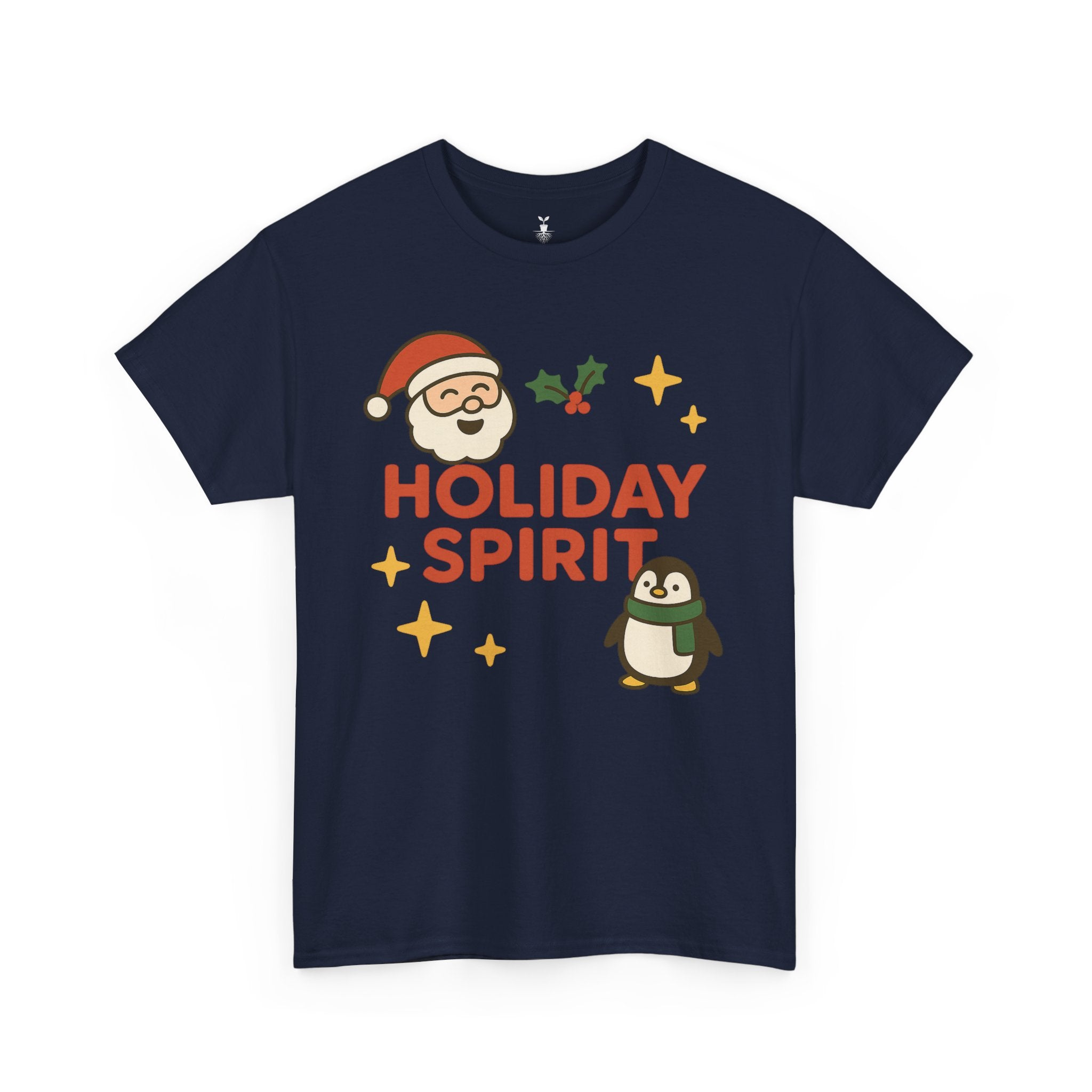 Santa Claus & Penguin Holiday Spirit T-Shirt