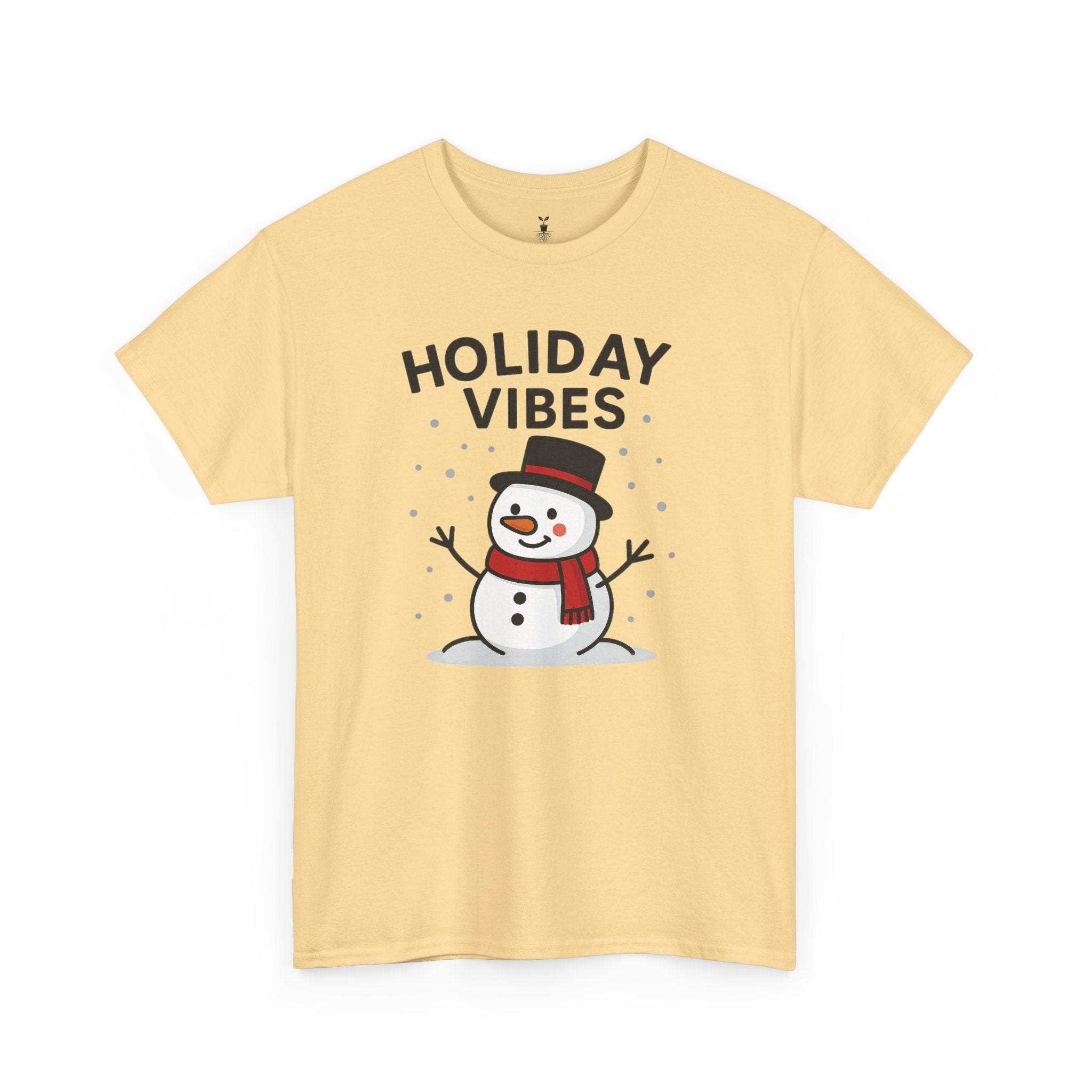 Holiday Vibes Snowman Christmas T-Shirt