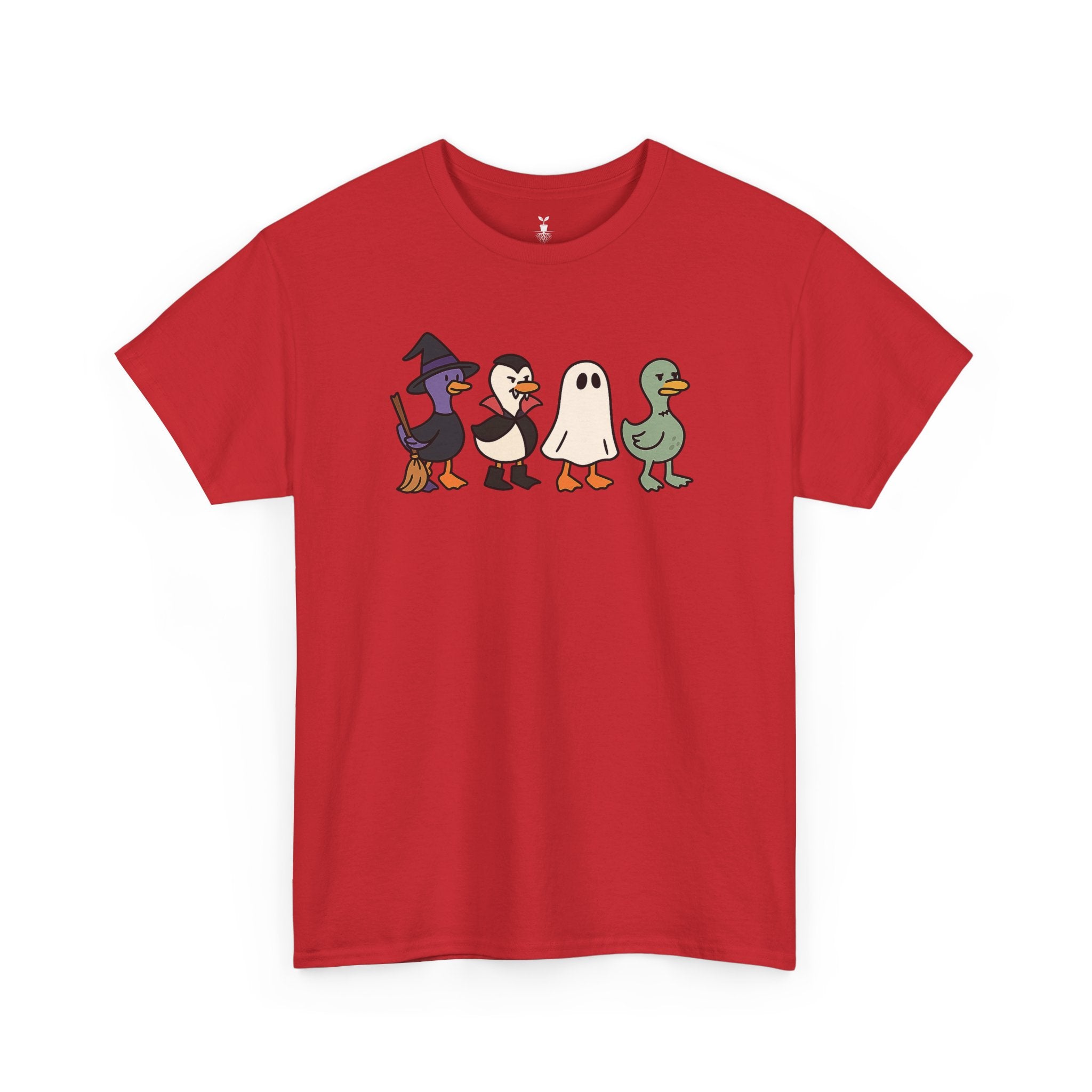Cute Halloween Ducks in Witch, Vampire, Ghost, and Zombie T-Shirt