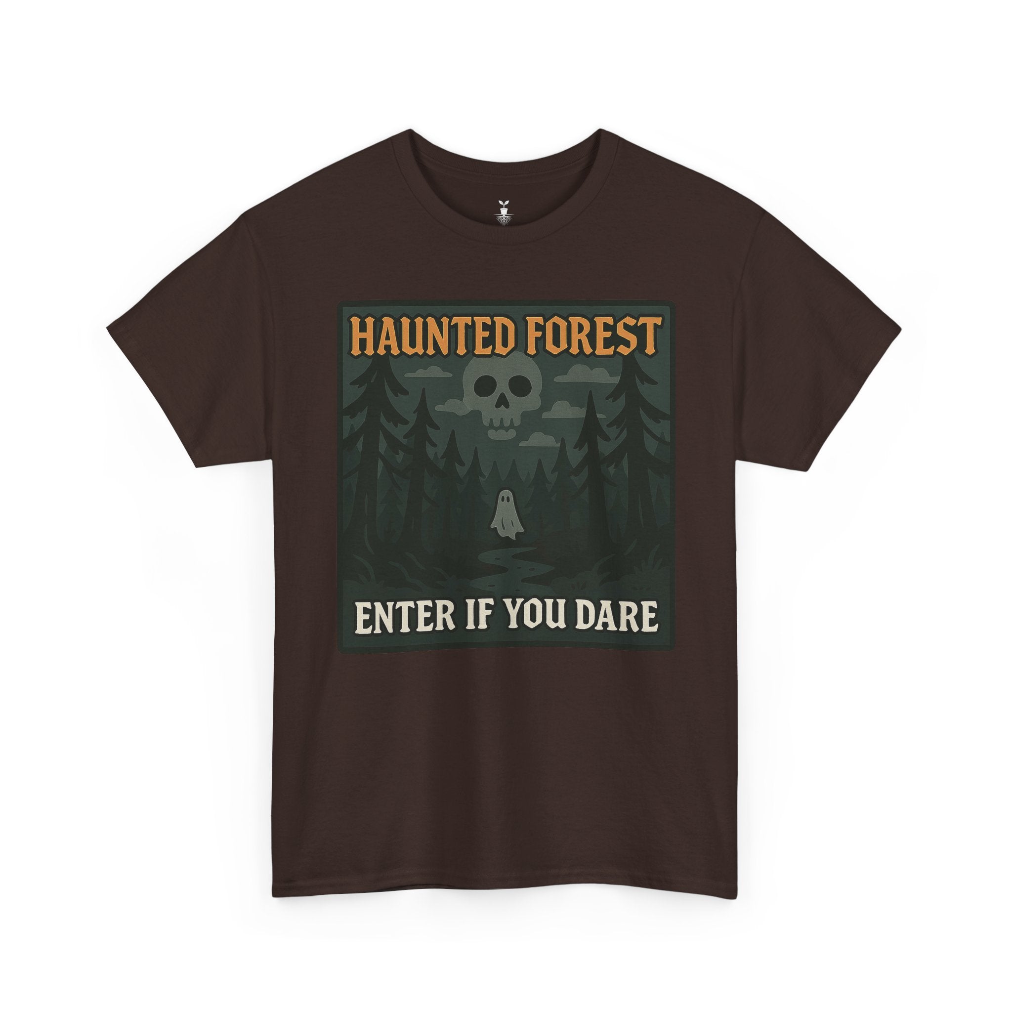 Ghost & Skull Haunted Forest Halloween T-Shirt