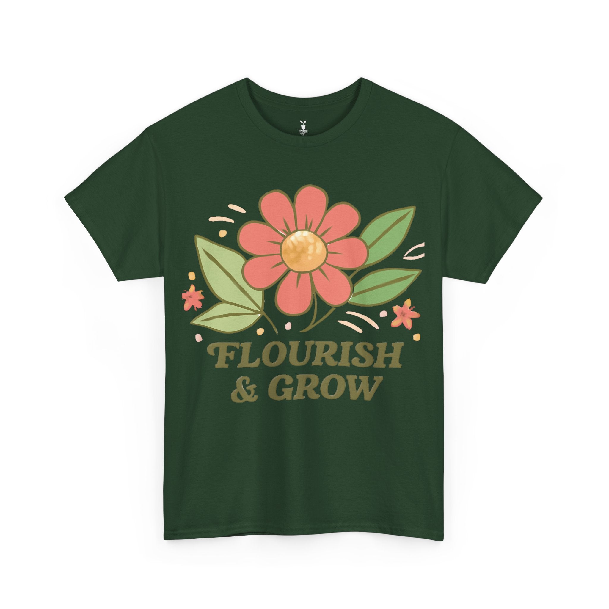 Artistic Boho Aesthetic Flourish and Grow T-Shirt