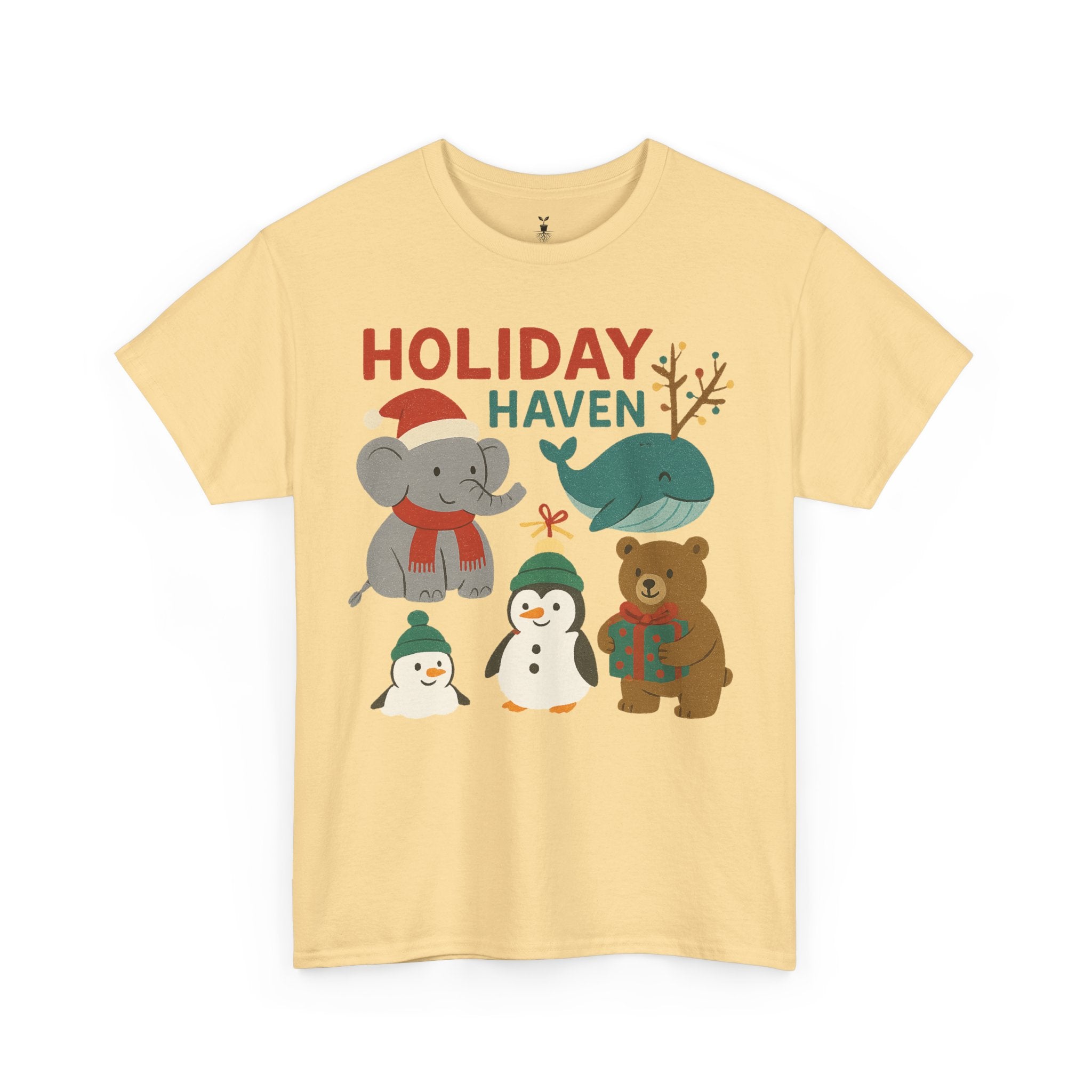 Holiday Haven Penguin Whale Elephant Bear T-Shirt