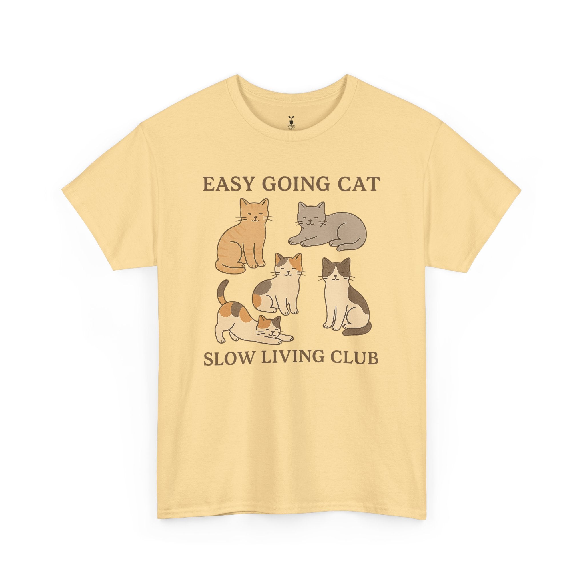 Easy Going Cat: Cute Aesthetic Cat T-Shirt
