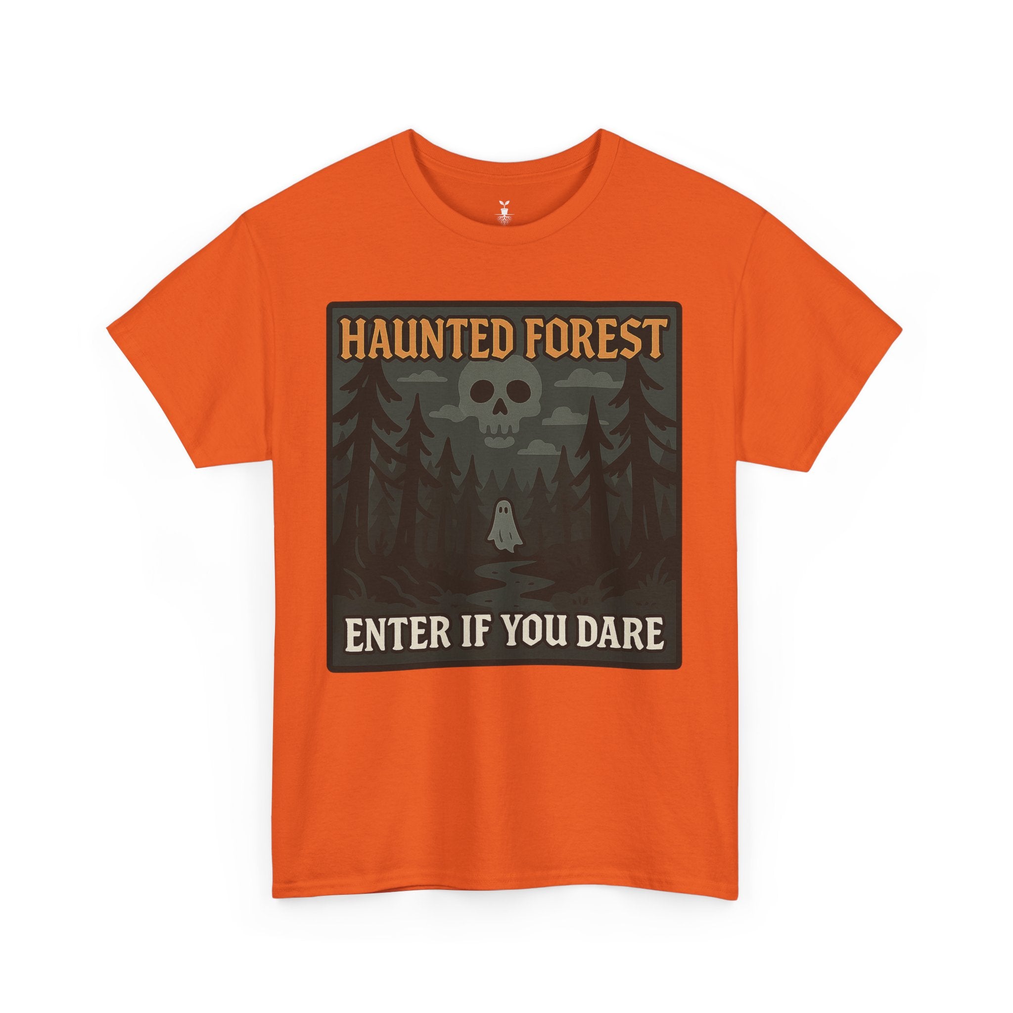 Ghost & Skull Haunted Forest Halloween T-Shirt