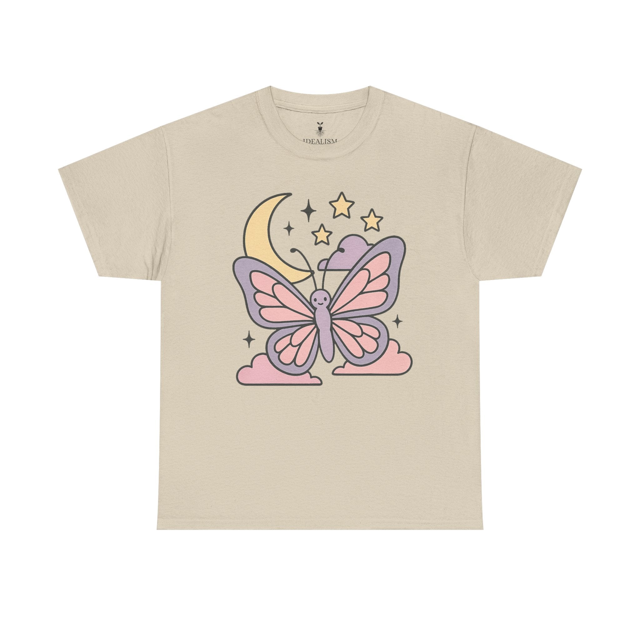 Aesthetic Boho Butterfly Moon T-Shirt