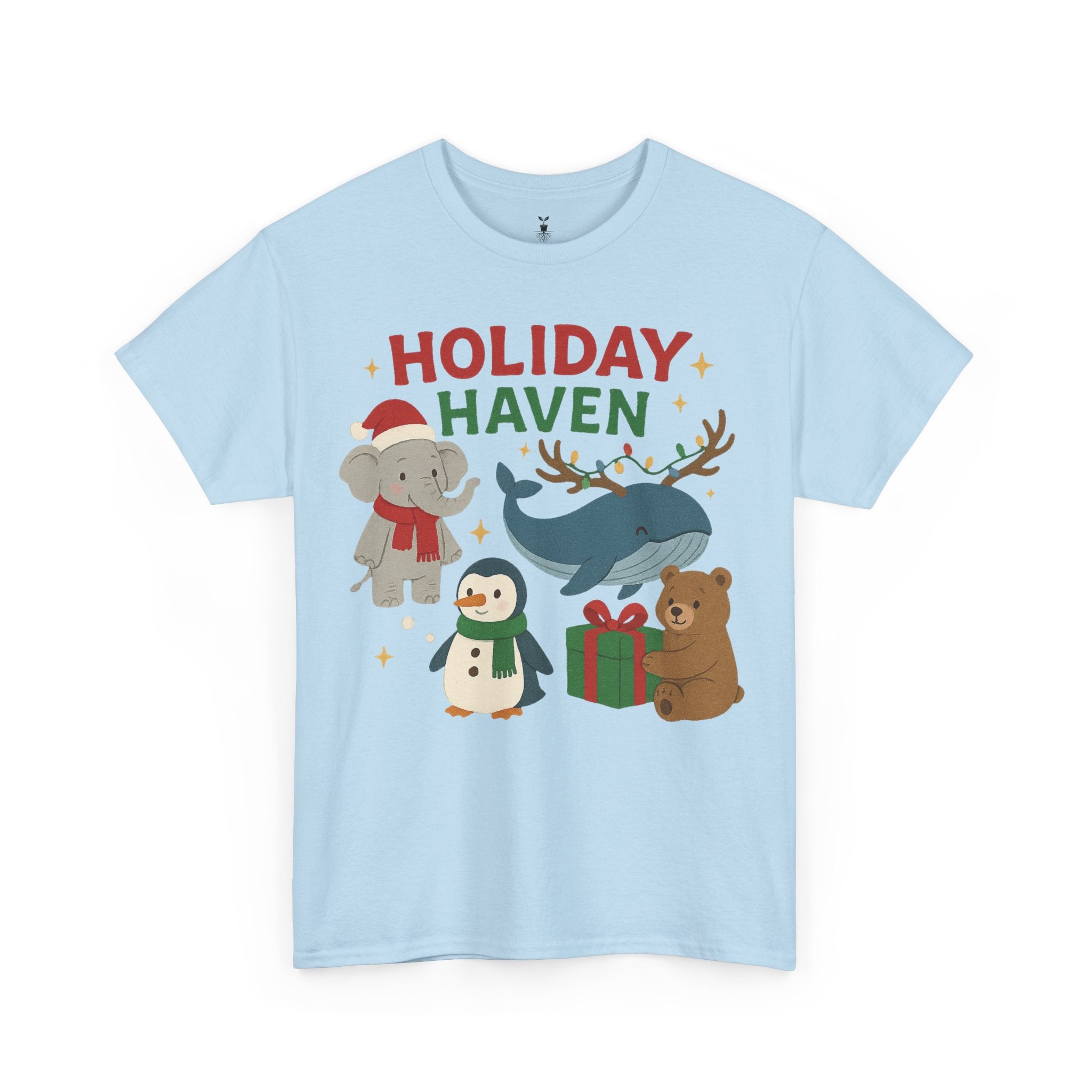 Holiday Haven Penguin Bear Whale Elephant T-Shirt