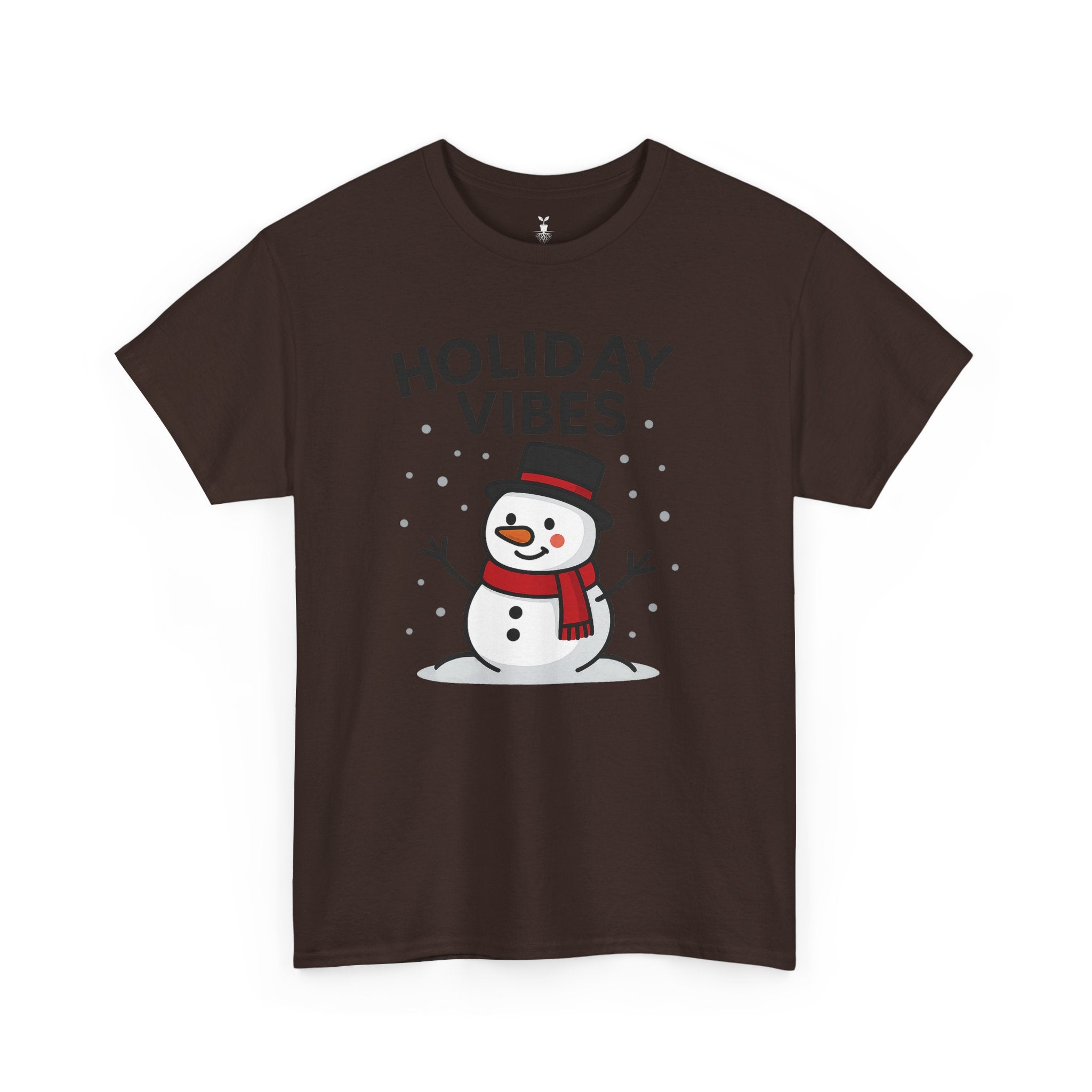 Holiday Vibes Snowman Christmas T-Shirt