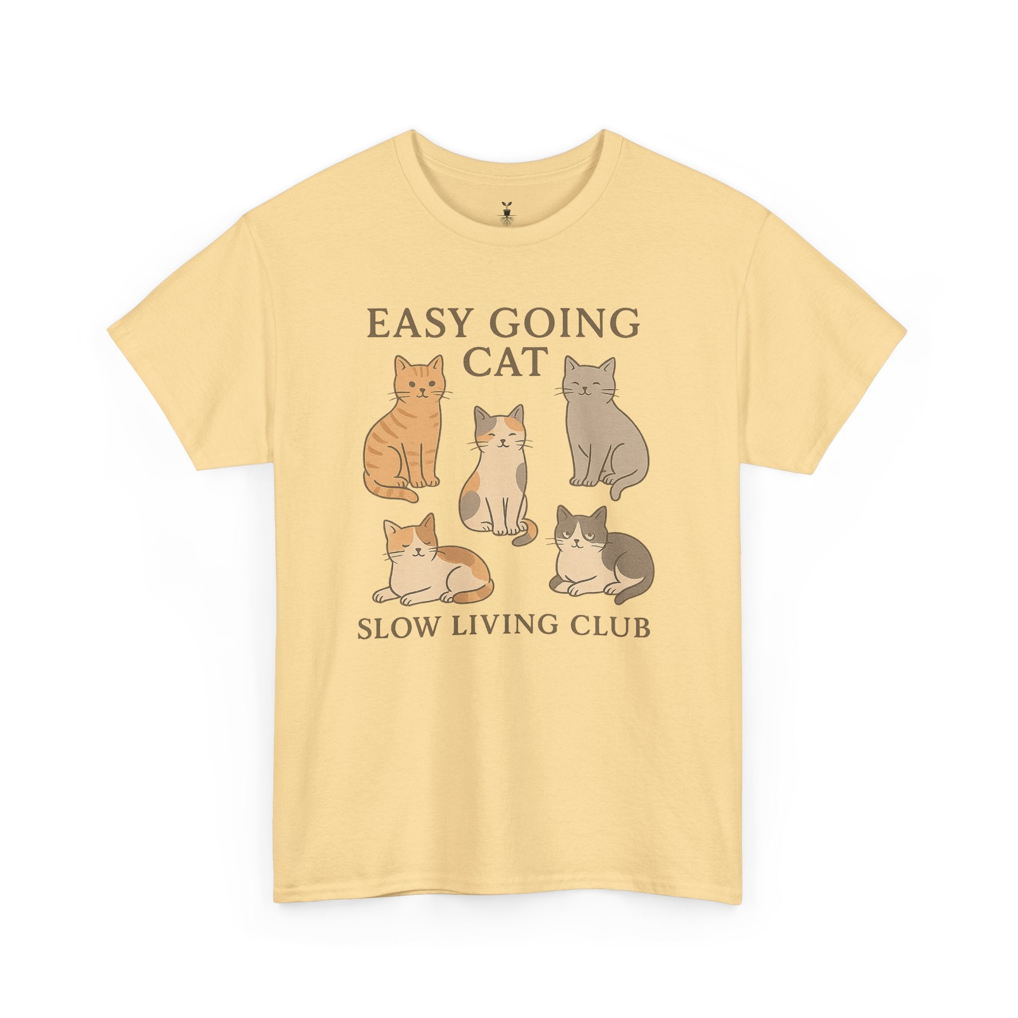 Easy Going Cat: Slow Living Club T-Shirt