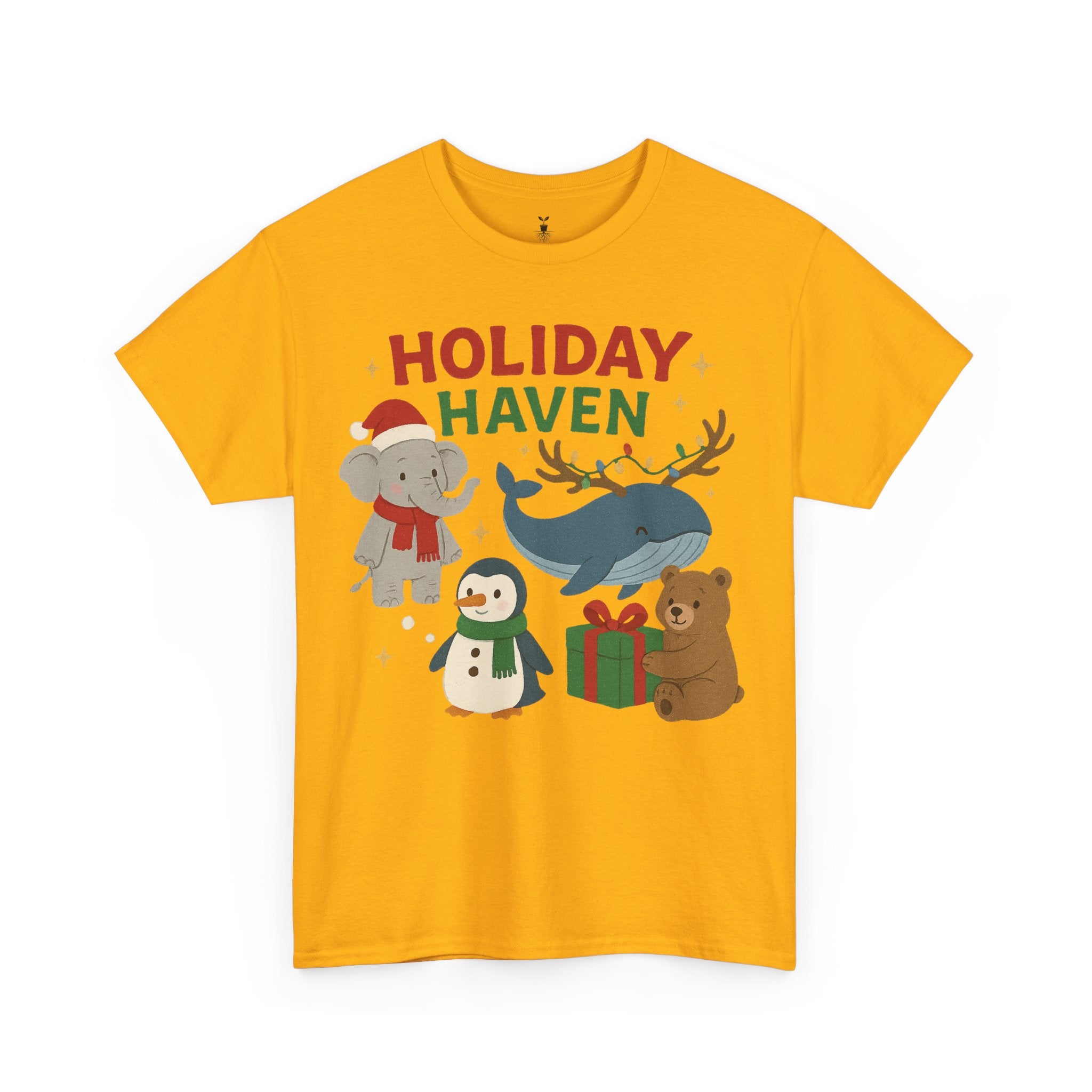 Holiday Haven Penguin Bear Whale Elephant T-Shirt