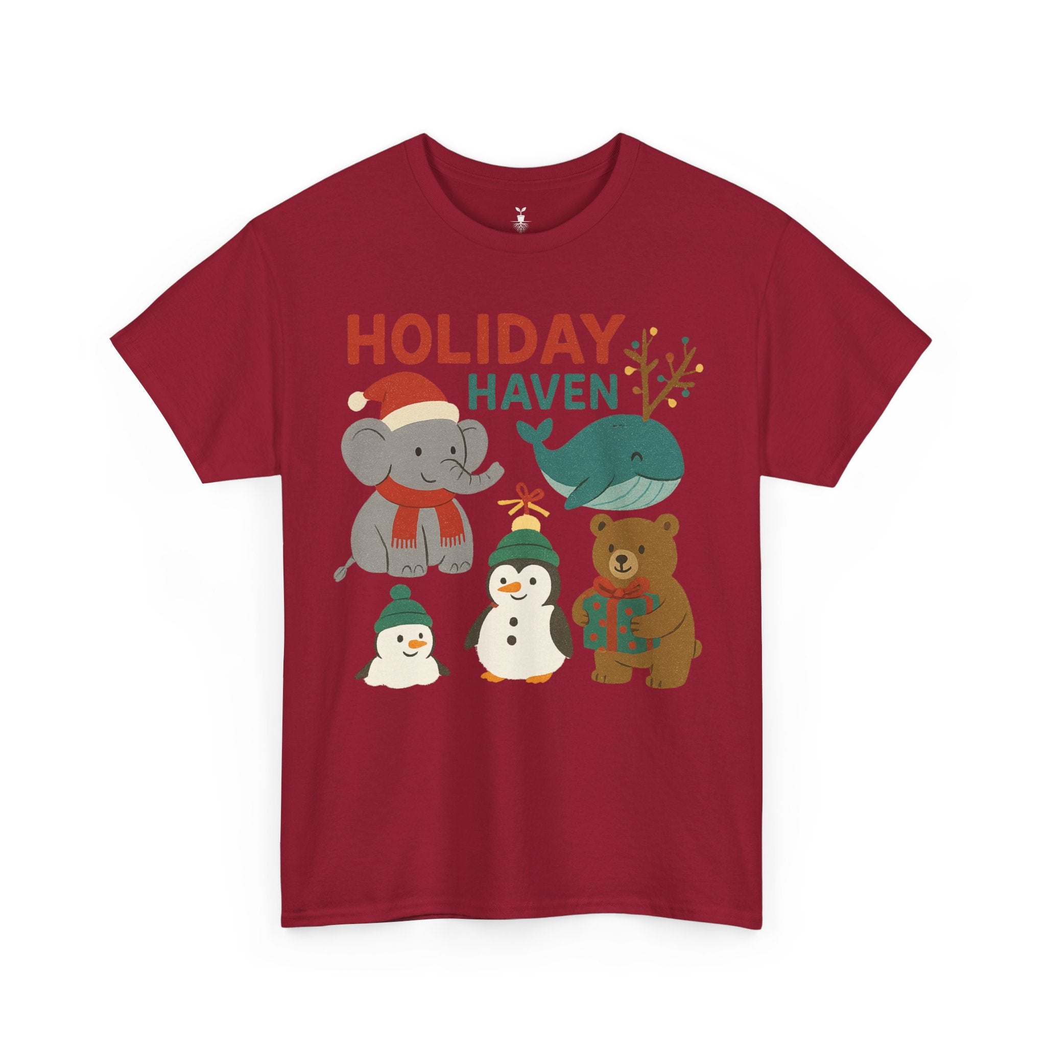 Holiday Haven Penguin Whale Elephant Bear T-Shirt
