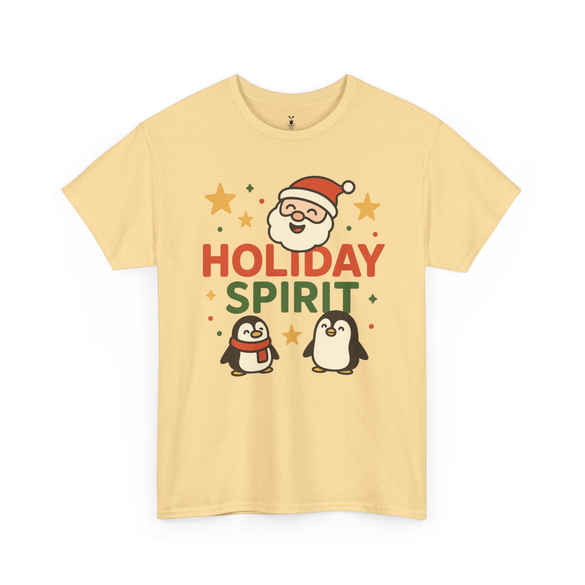 Santa and Penguins Holiday Spirit Christmas  T-Shirt
