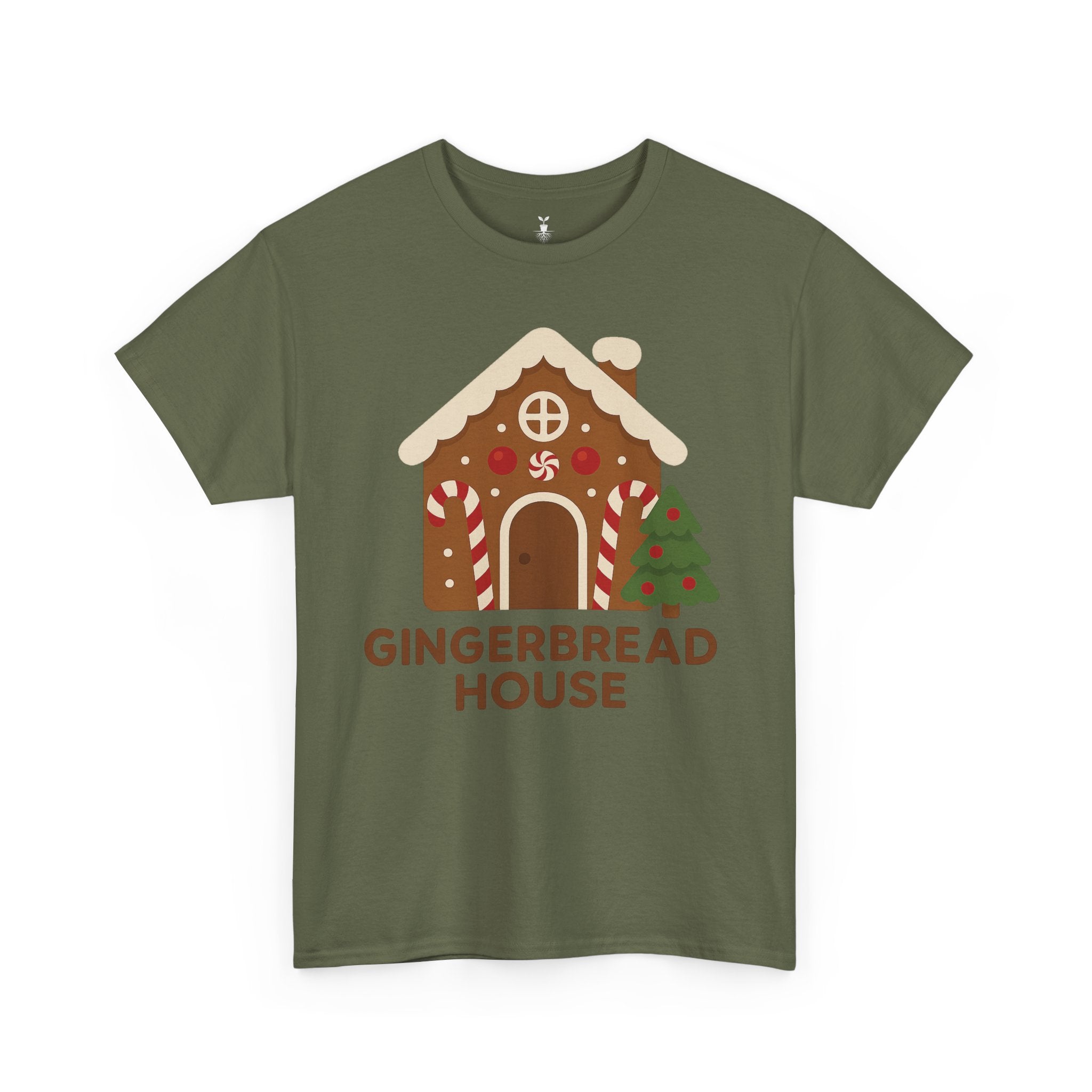 Cute Gingerbread House with Tree T-Shirt