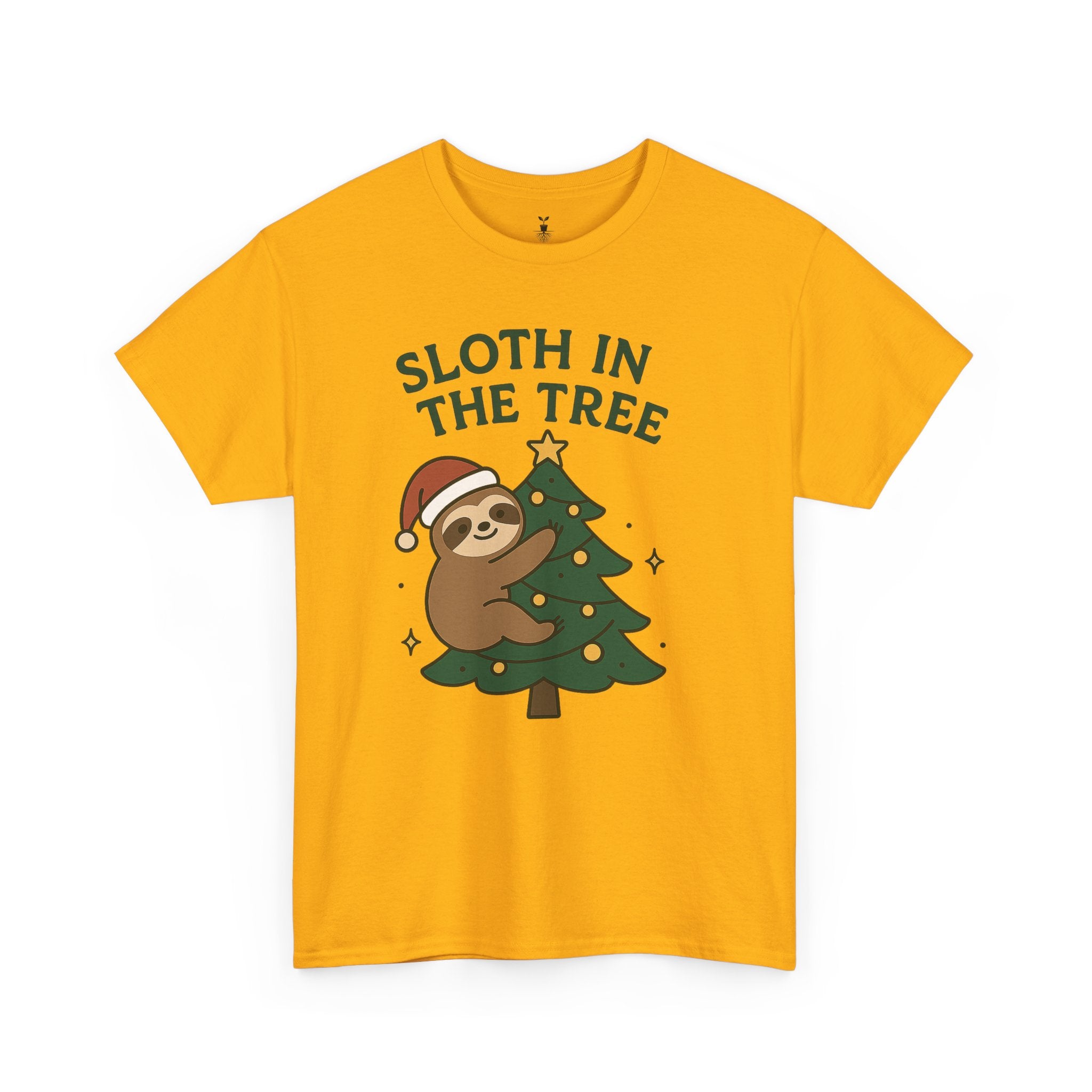 Christmas  Sloth in the Tree T-Shirt