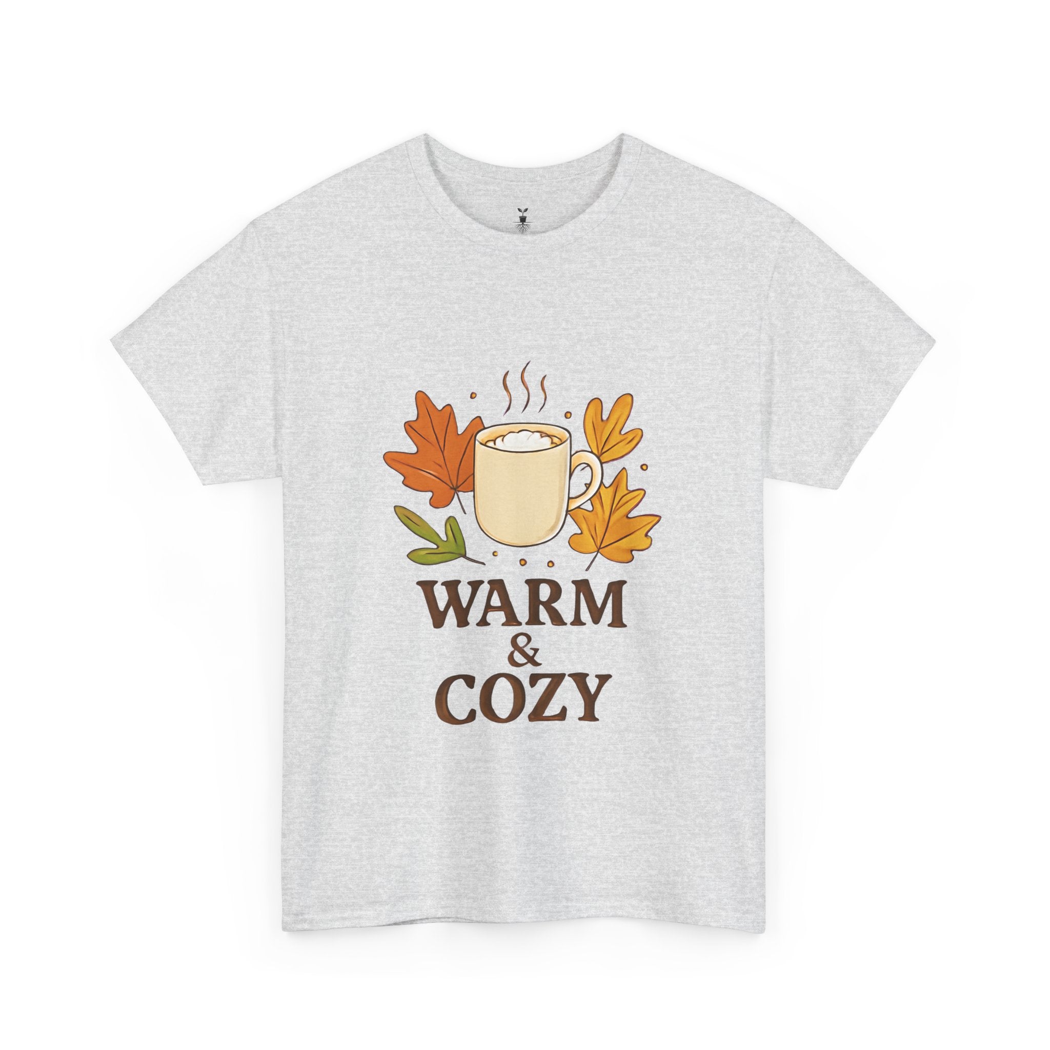 Autumn Coffee Mug with Fall Leaves Warm and Cozy T-Shirt