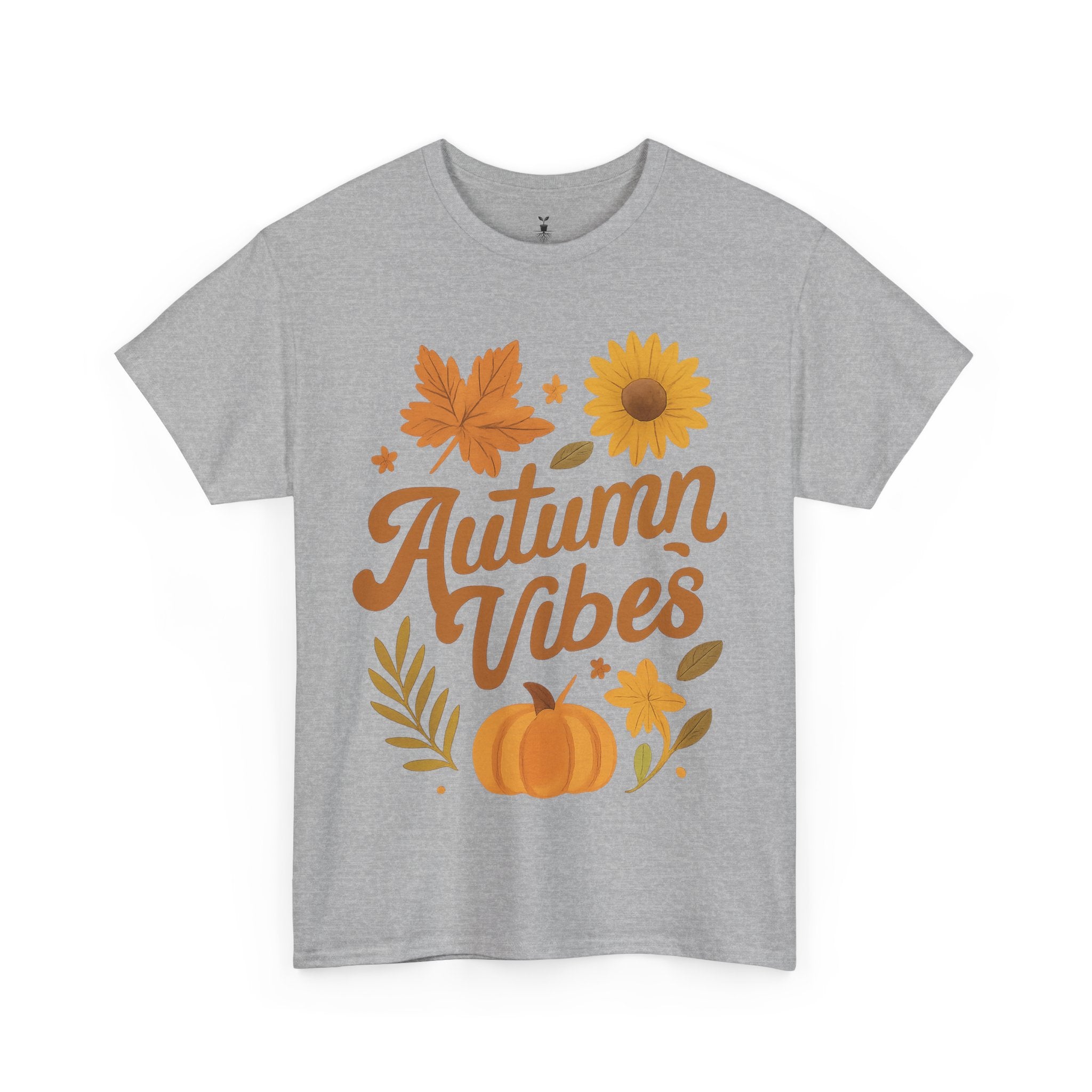 Autumn Vibes with Pumpkin, Maple Leaf, Sunflower T-Shirt