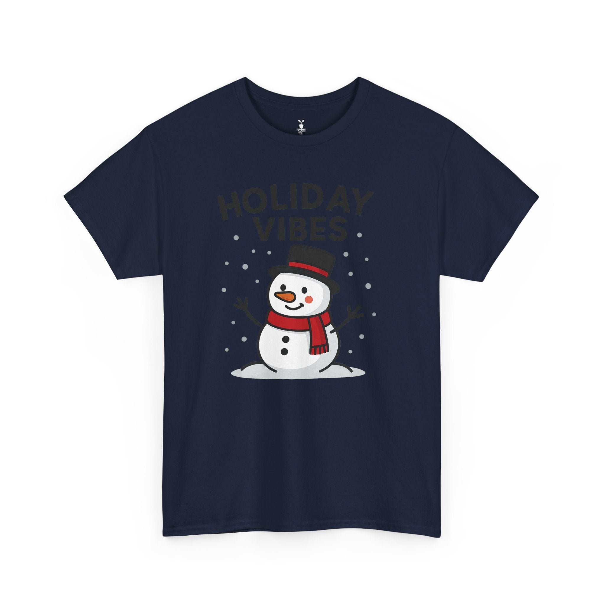 Holiday Vibes Snowman Christmas T-Shirt