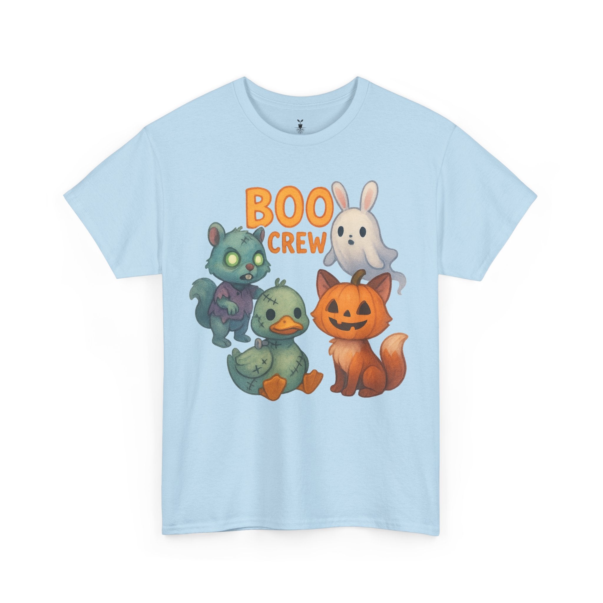Zombie Squirrel, Ghost Bunny, Pumpkin Cat & Duck  Boo Crew T-Shirt