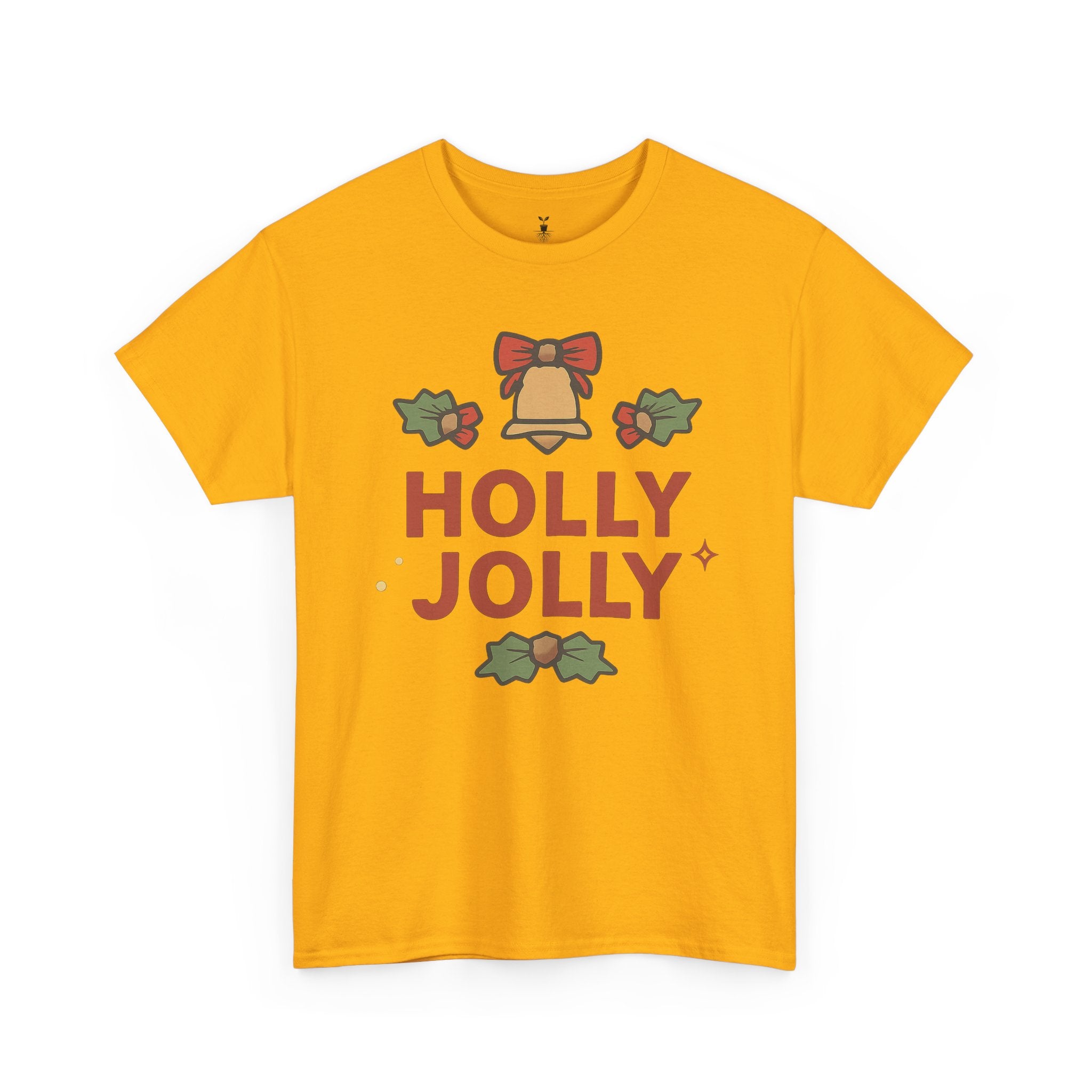 Christmas Bell, Bows, and Festive Holly Jolly Holiday T-Shirt