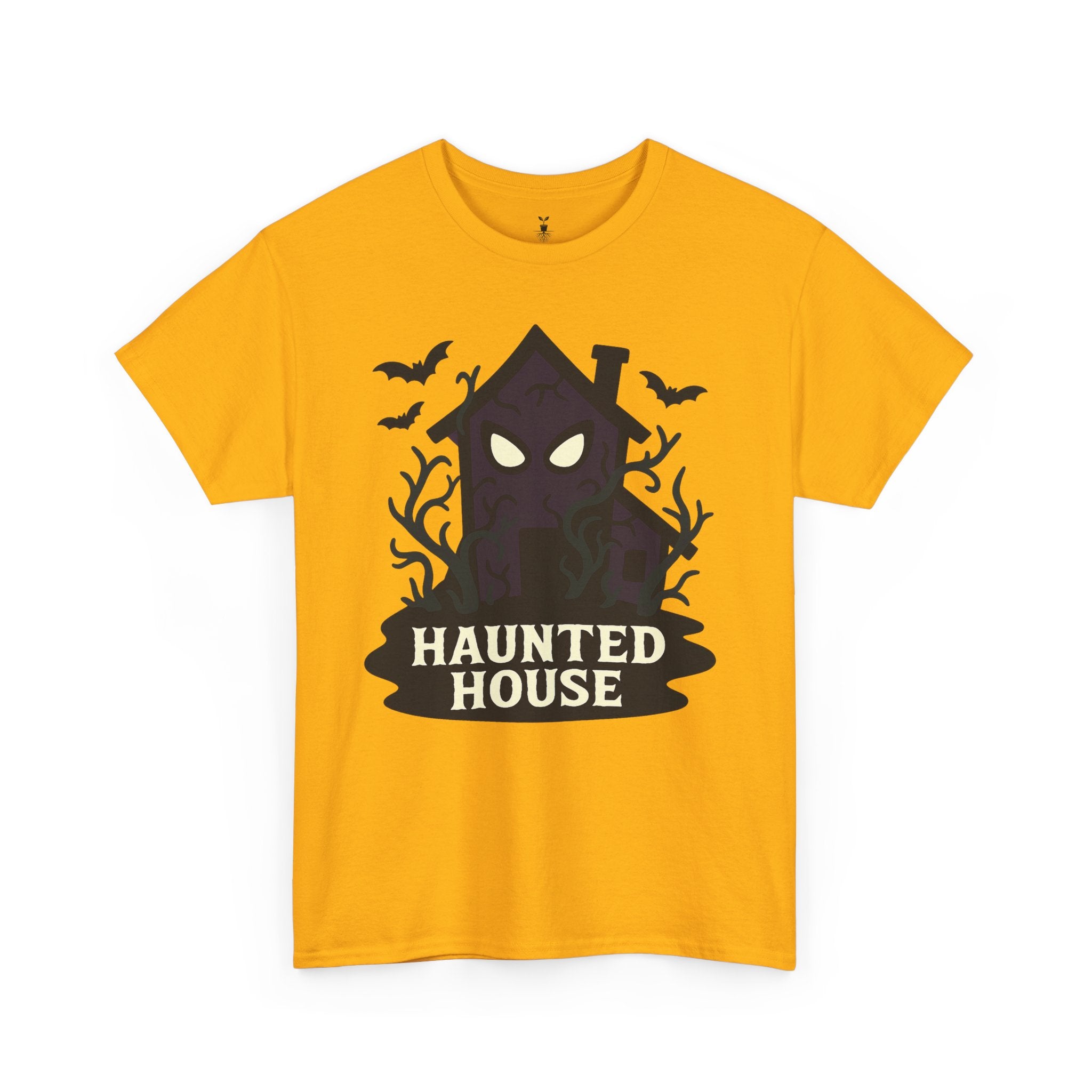 Haunted House Creepy Eyes and Bats Halloween Shirt