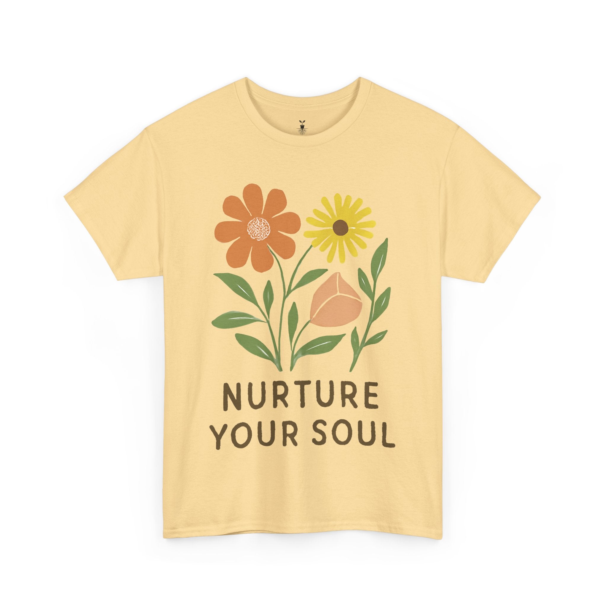 Boho Floral Nurture Your Soul T-Shirt