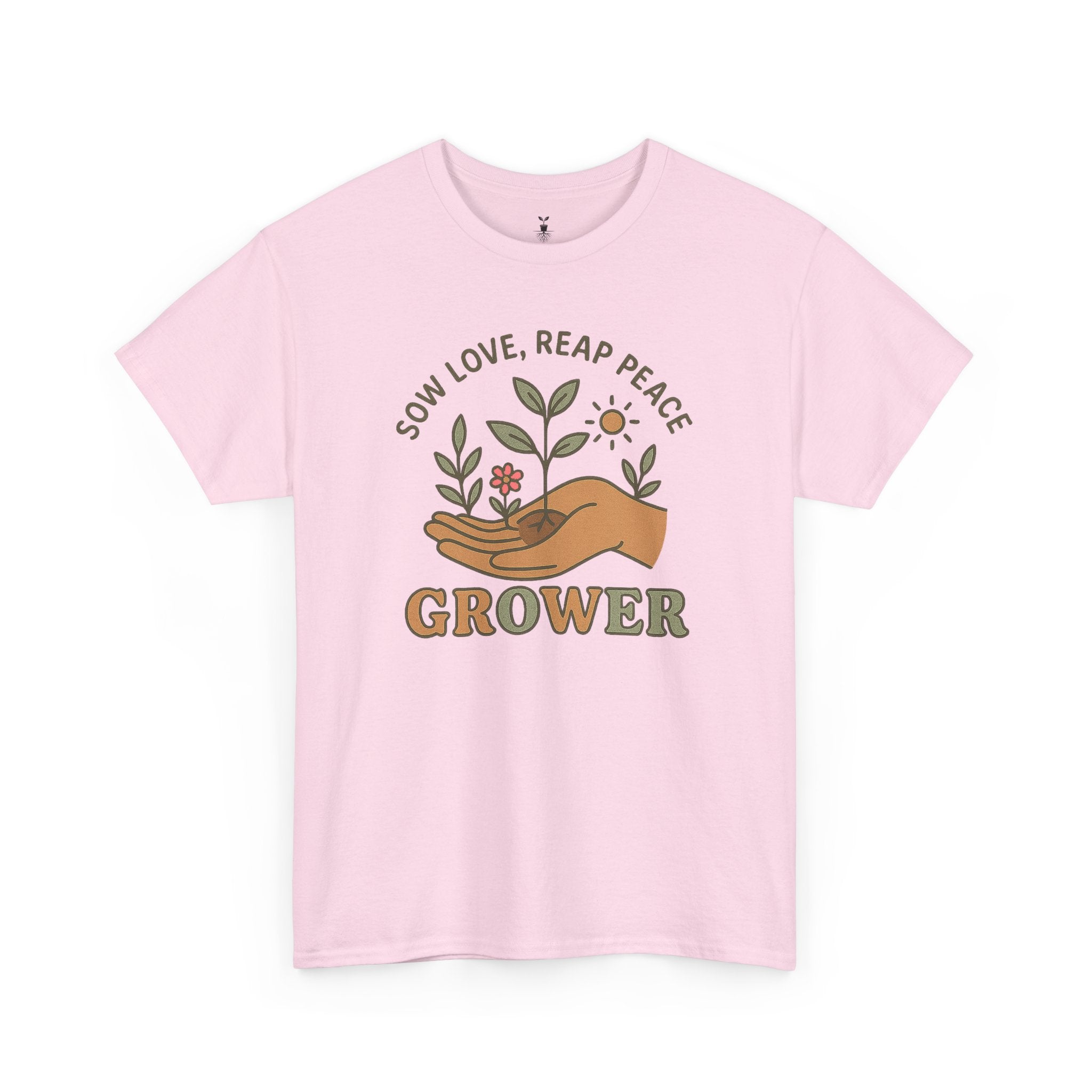 Boho Grower  with Hand Plants Flower T-Shirt