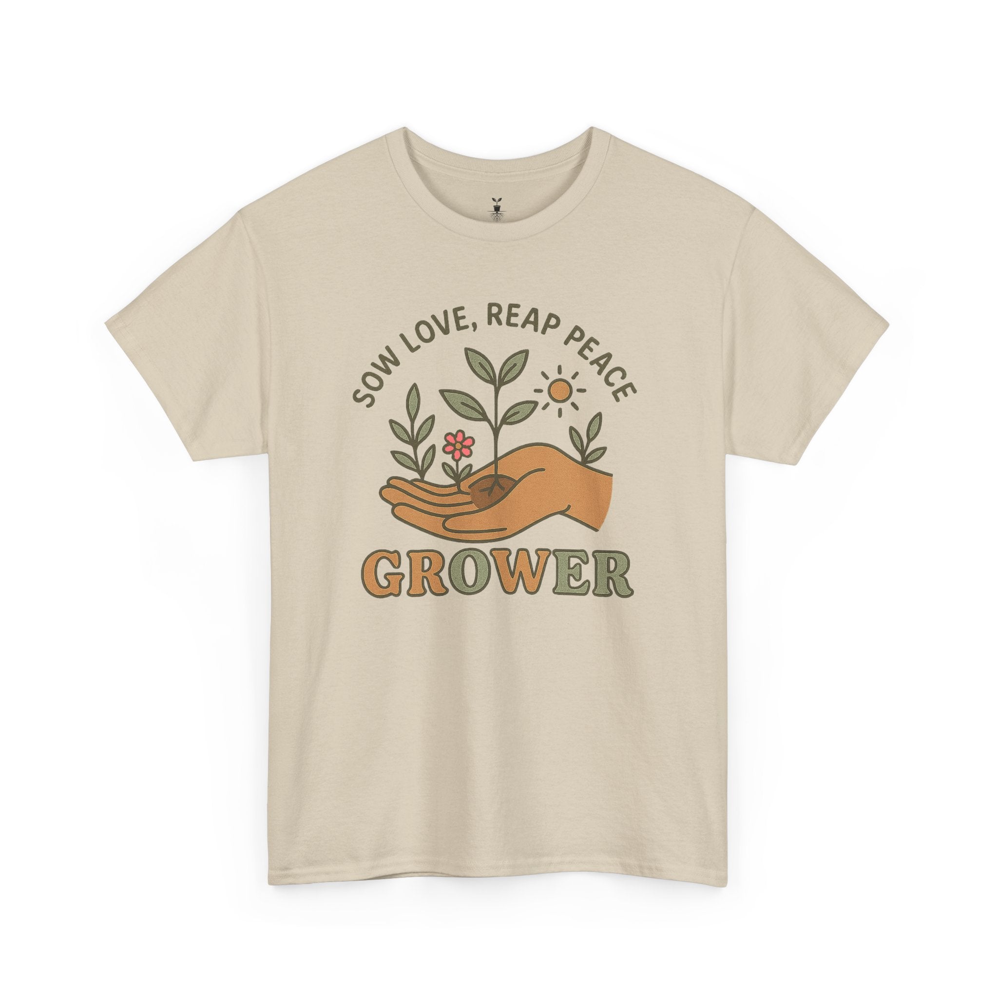 Boho Grower  with Hand Plants Flower T-Shirt