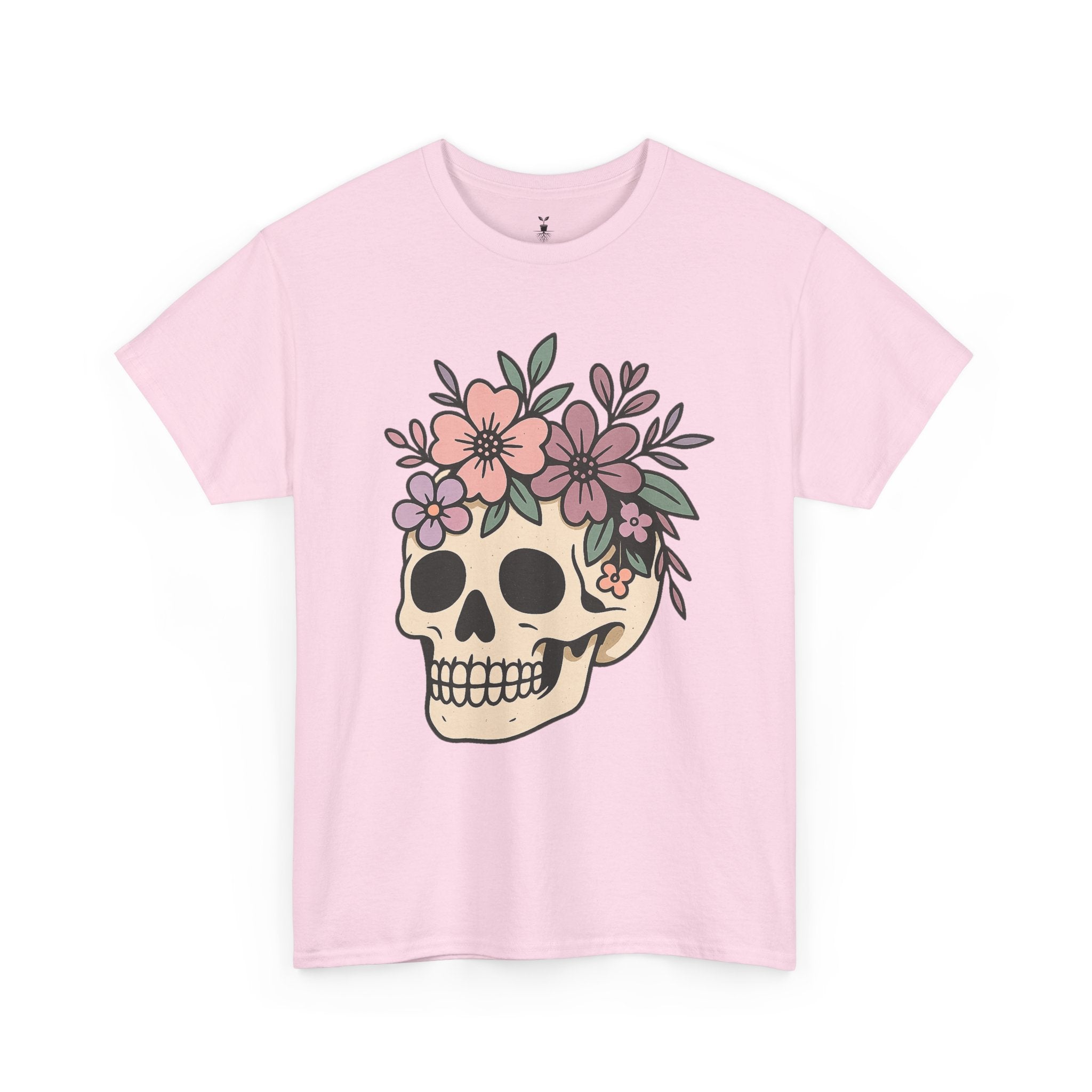 Halloween Skull Boho Flower tshirt