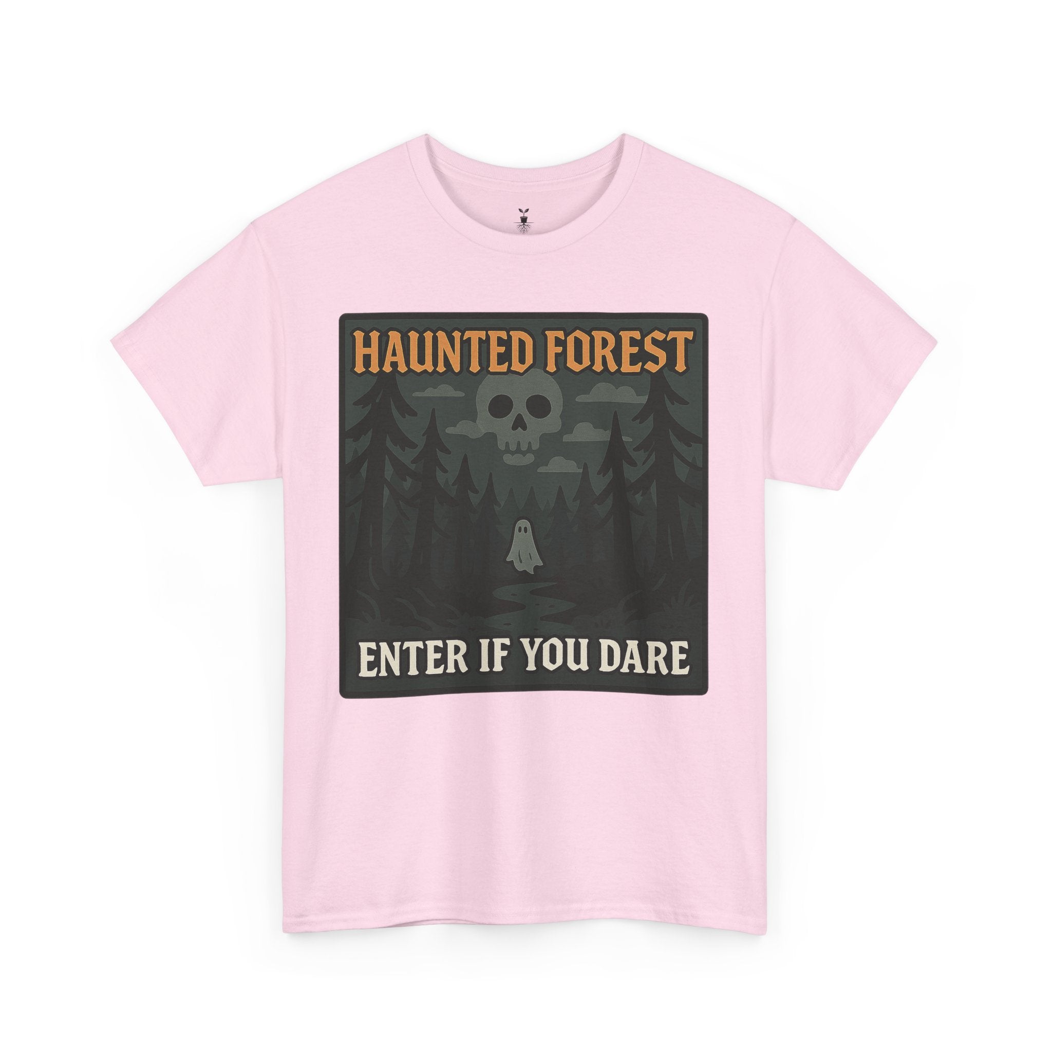 Ghost & Skull Haunted Forest Halloween T-Shirt