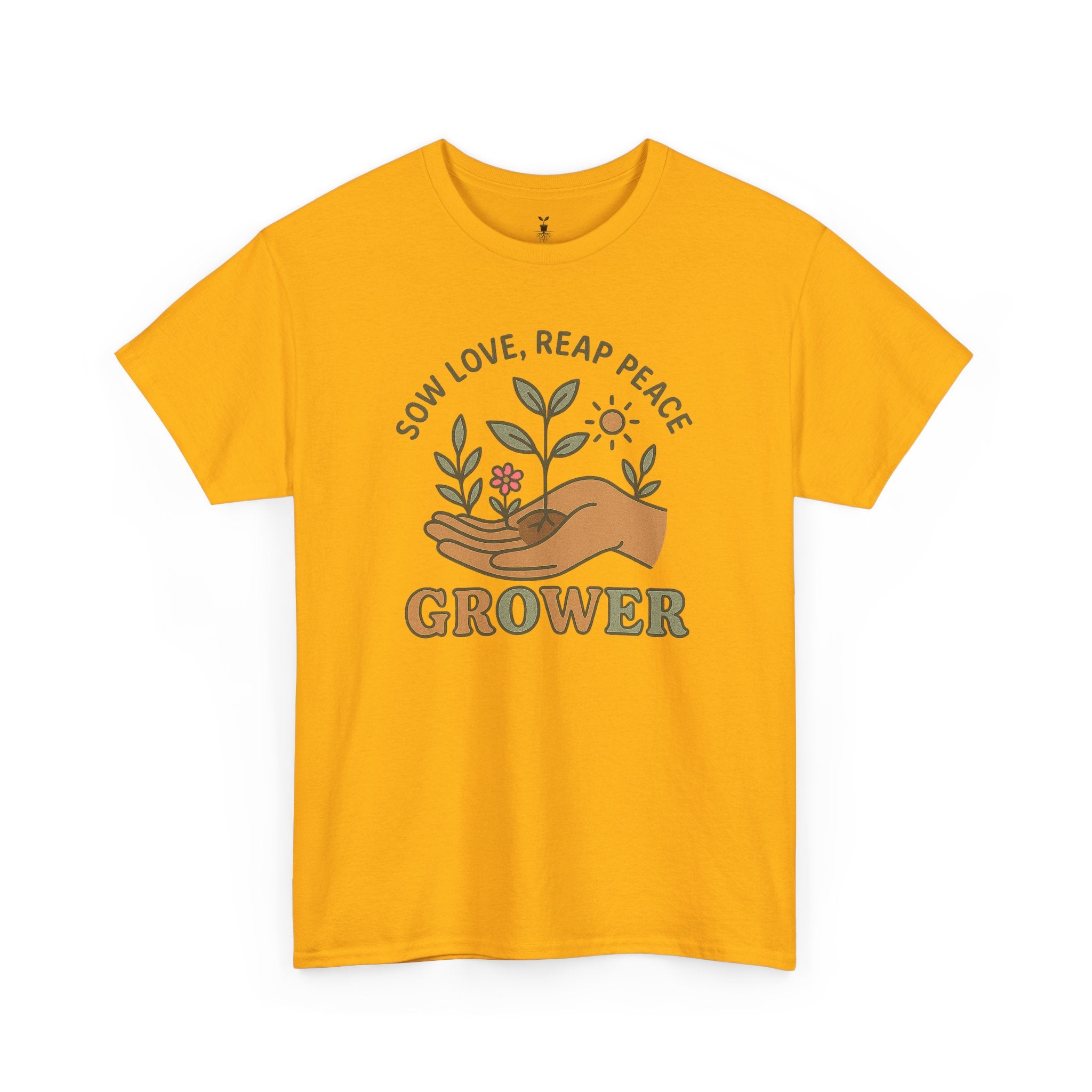 Boho Grower  with Hand Plants Flower T-Shirt