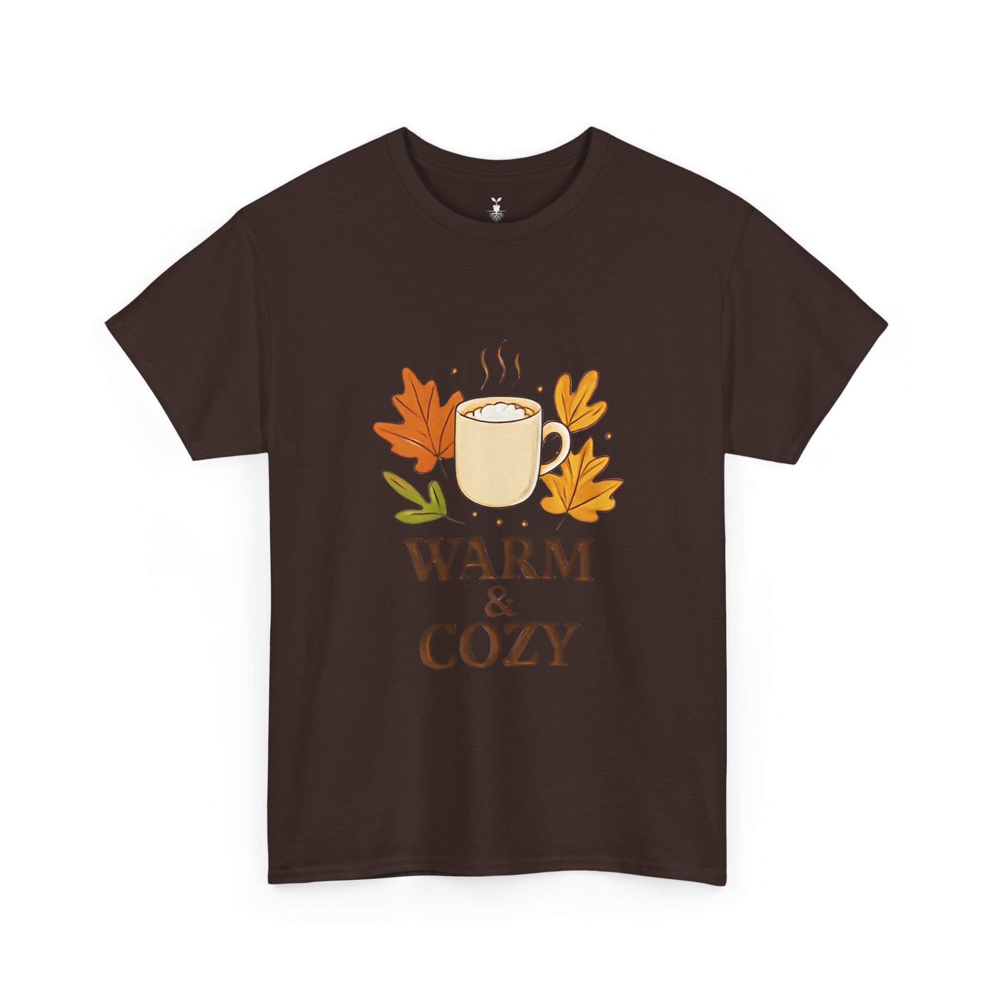 Autumn Coffee Mug with Fall Leaves Warm and Cozy T-Shirt