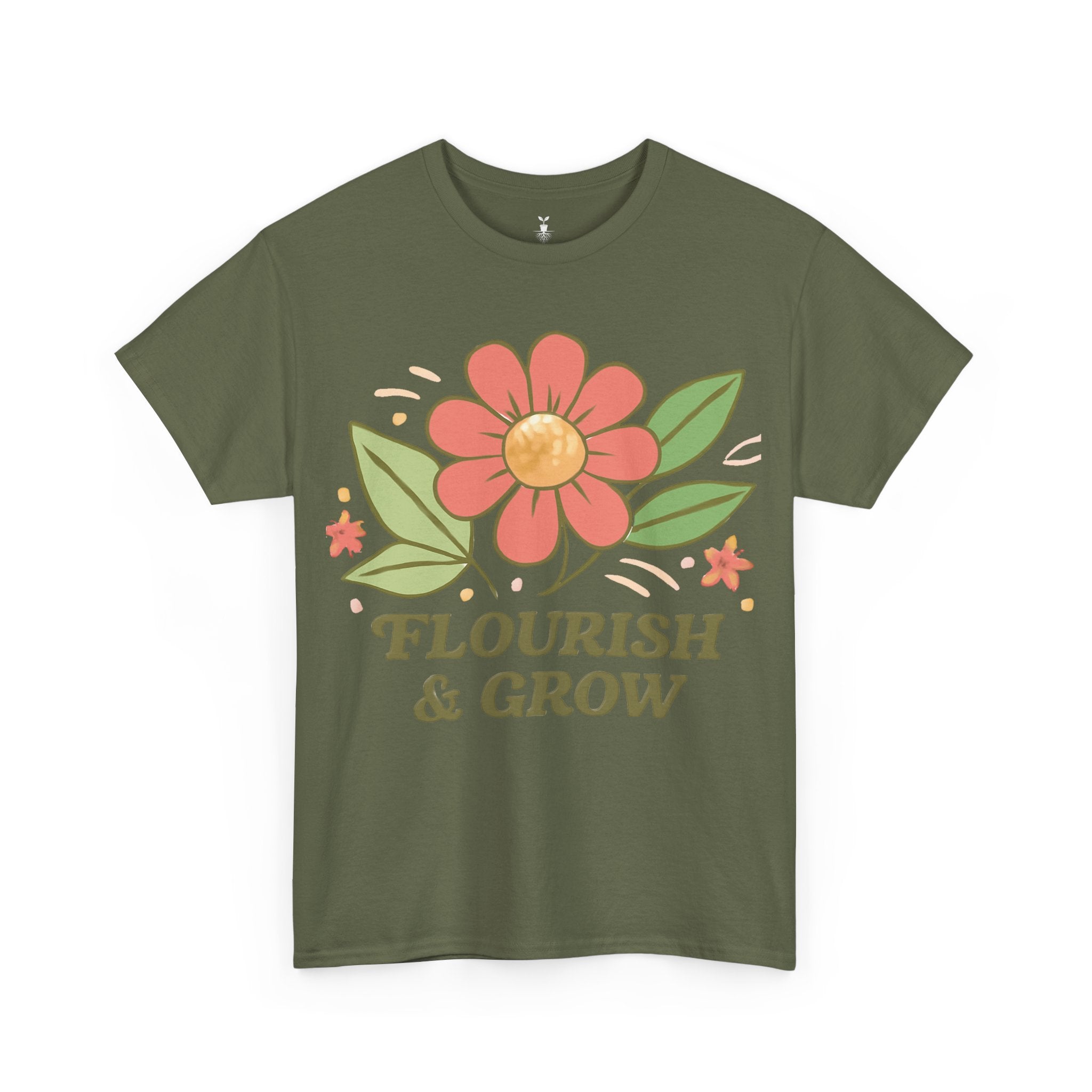 Artistic Boho Aesthetic Flourish and Grow T-Shirt