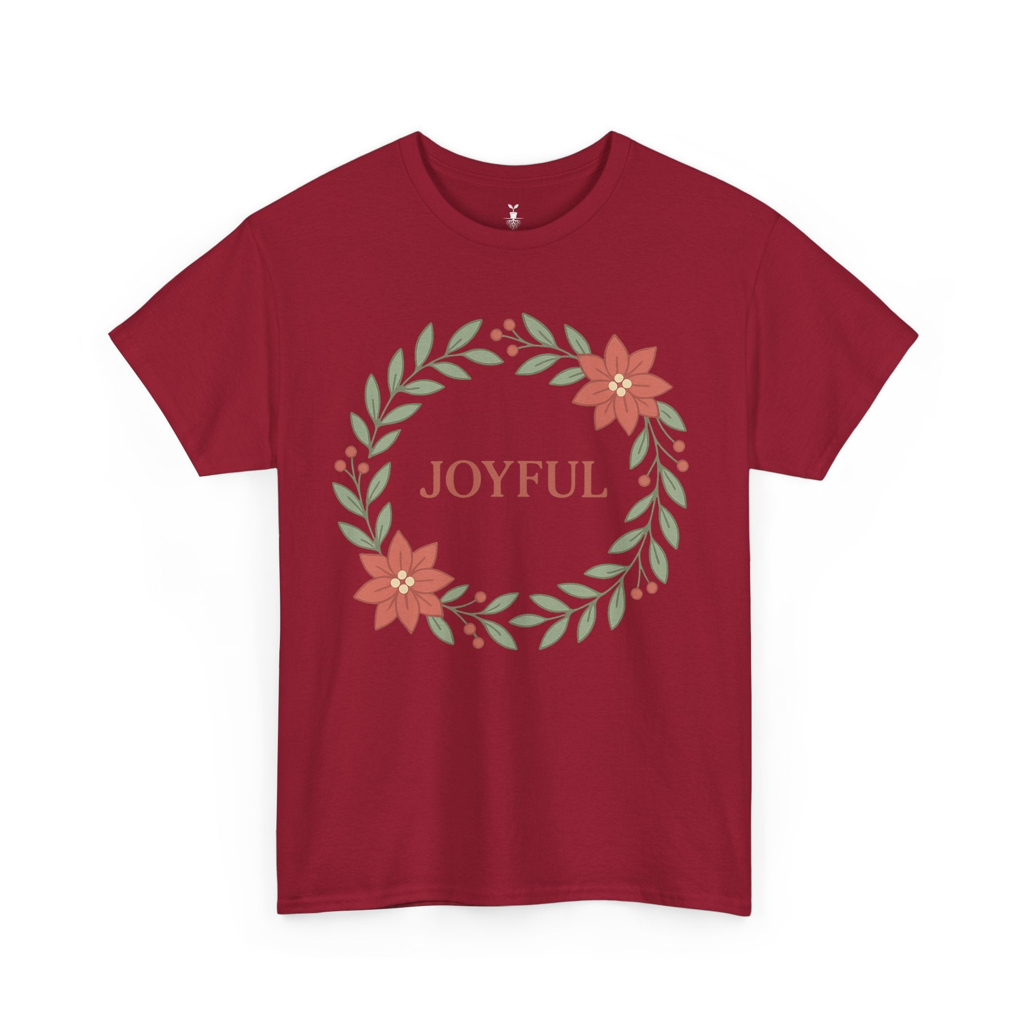Floral Joyful Christmas T-Shirt