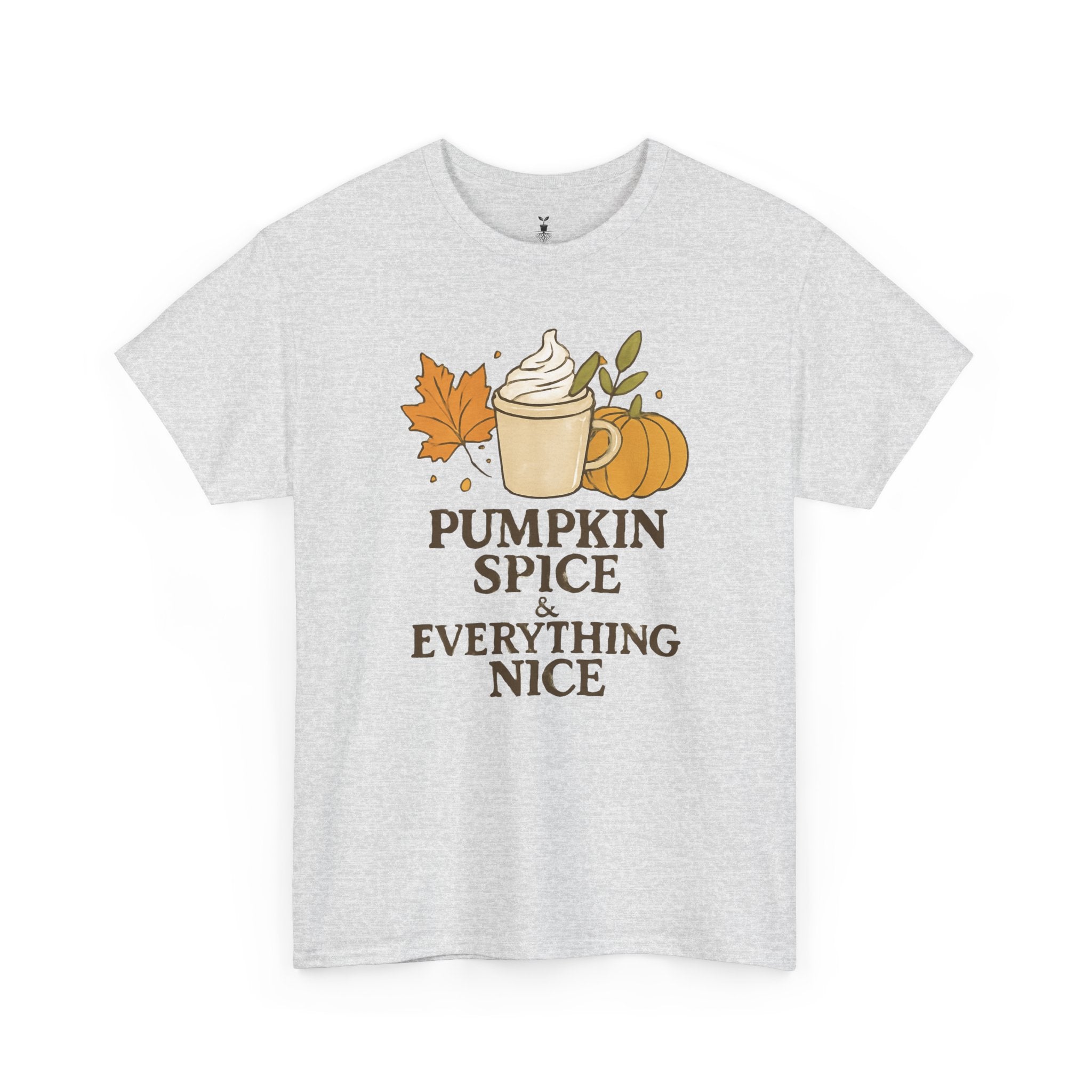 Seasonal Autumn Coffee Cup and Pumpkin Spice T-Shirt