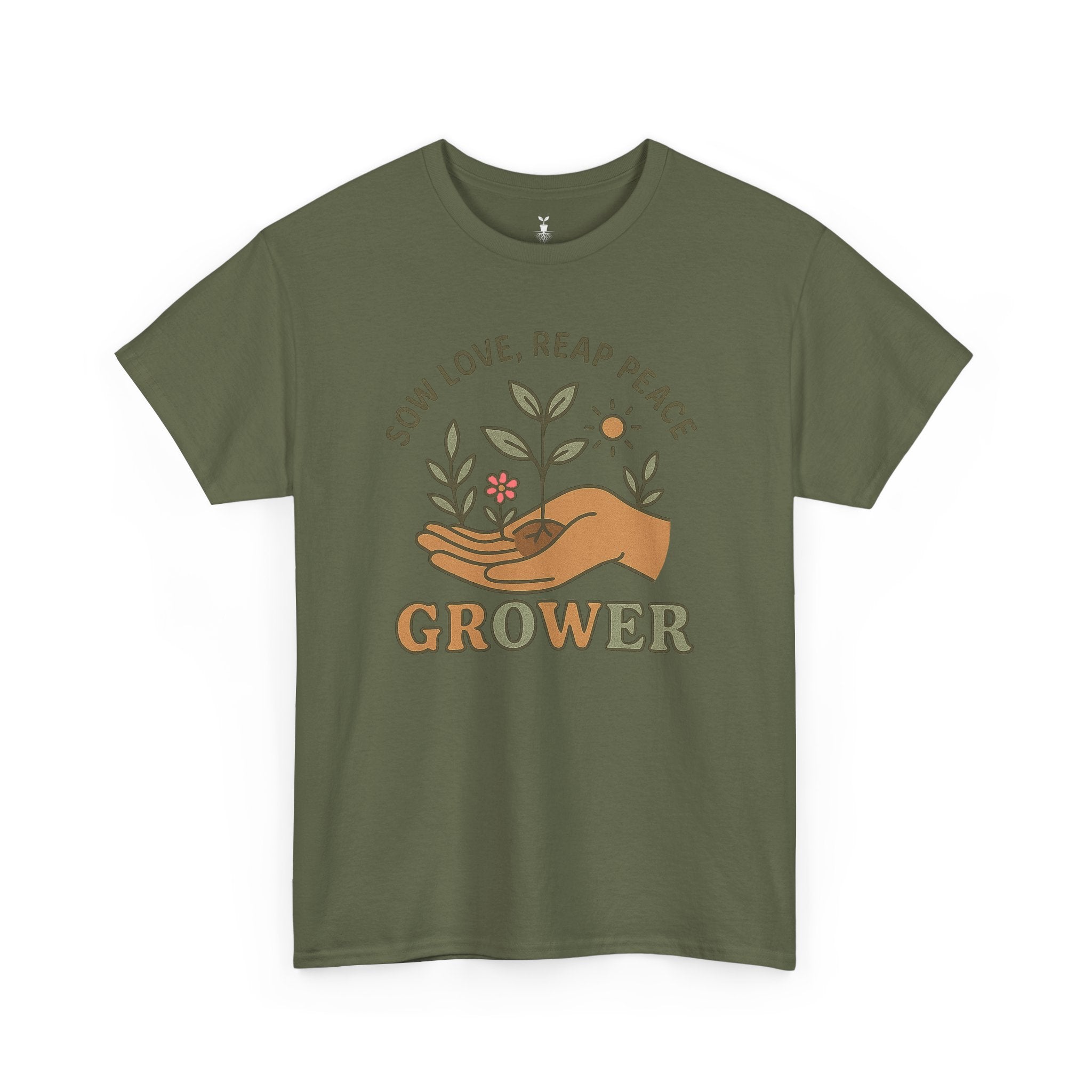 Boho Grower  with Hand Plants Flower T-Shirt