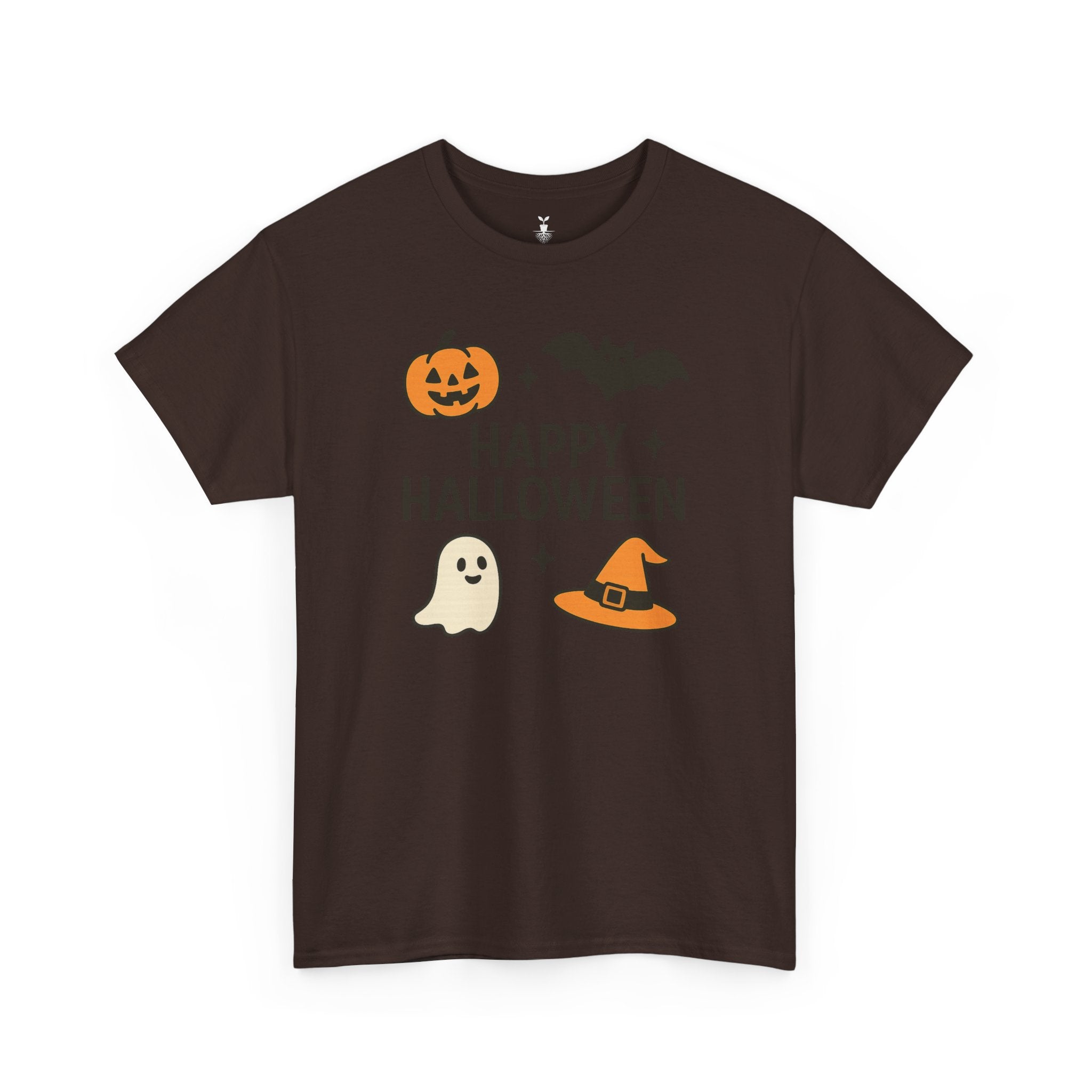 Ghost, Pumpkin, Bat & Witch Hat T-Shirt