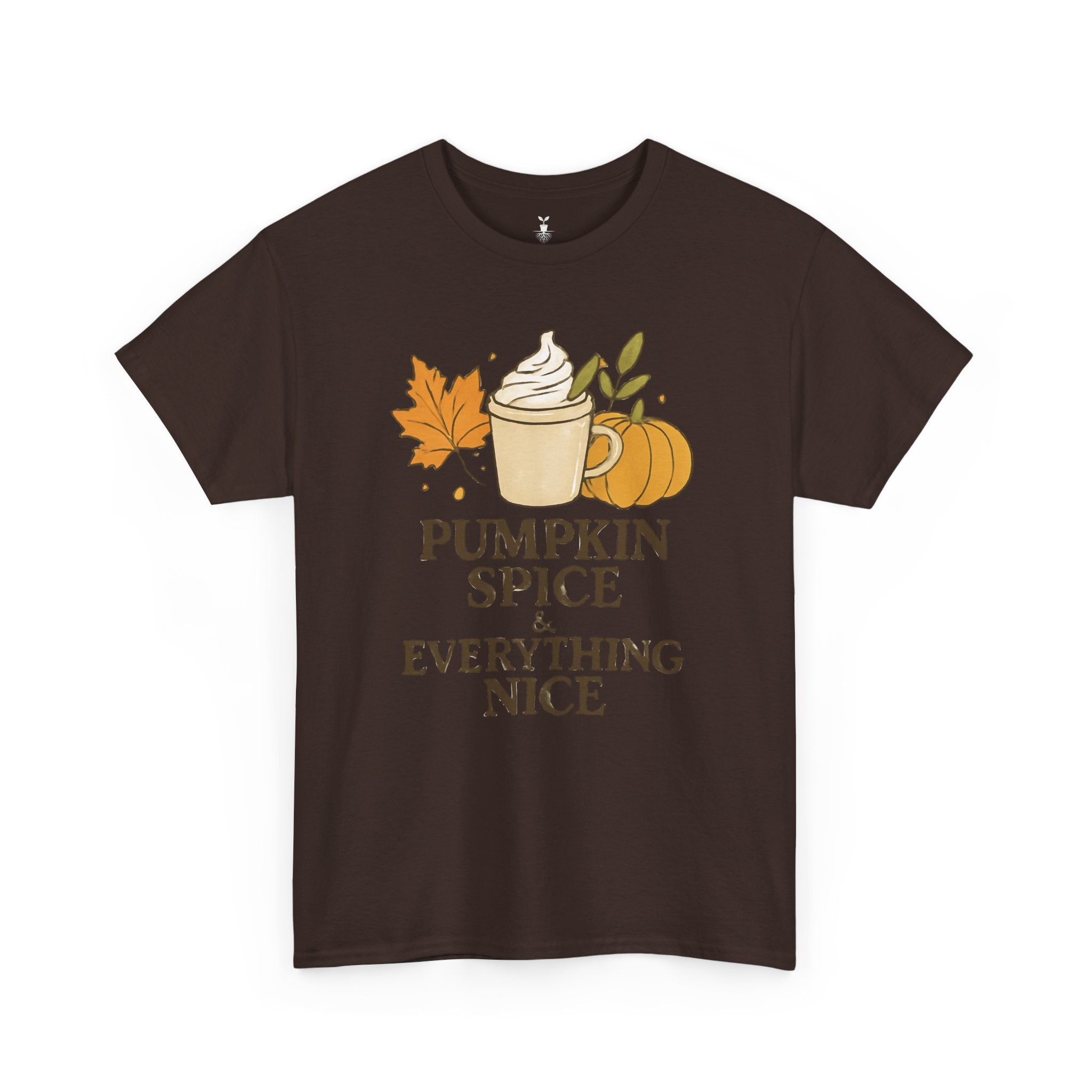Seasonal Autumn Coffee Cup and Pumpkin Spice T-Shirt