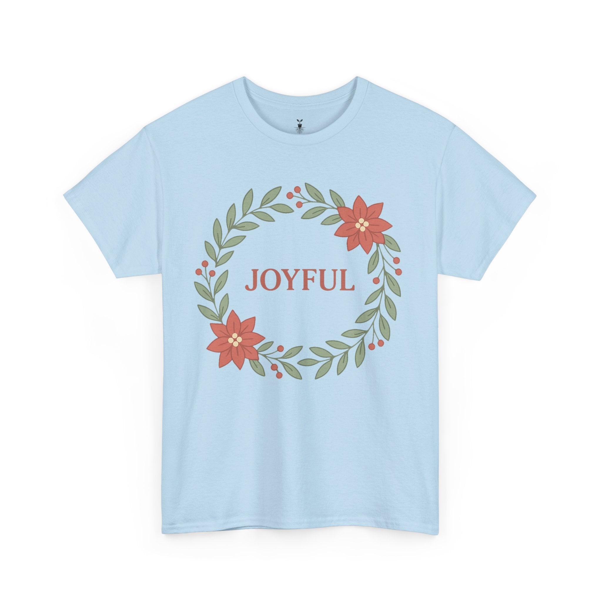 Floral Joyful Christmas T-Shirt
