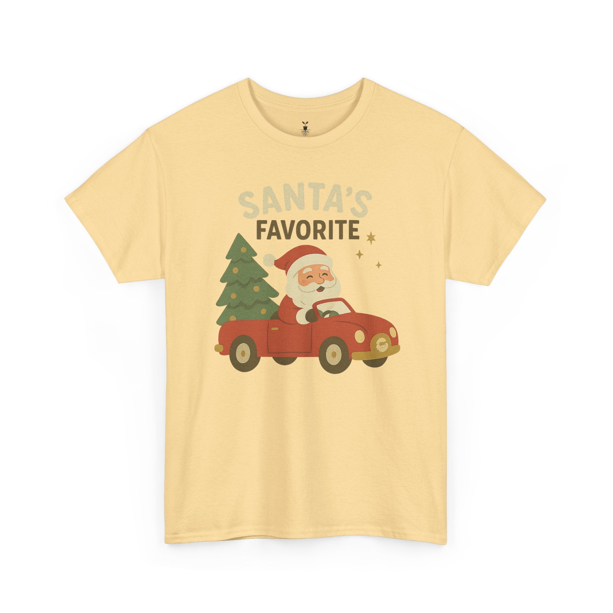 Santas Favorite Driving Red Car with Tree T-Shirt