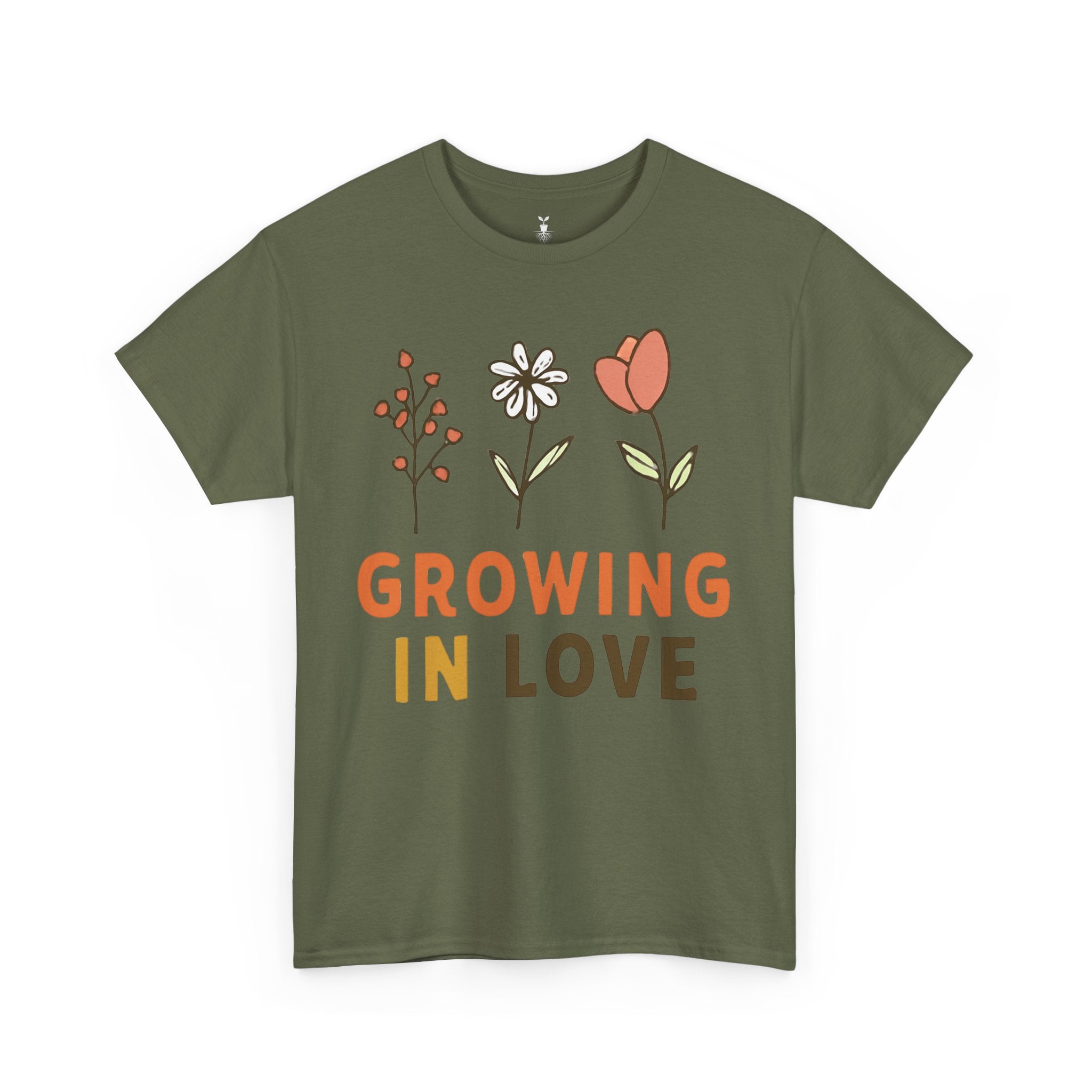 Aesthetic Flower Growing in Love T-Shirt