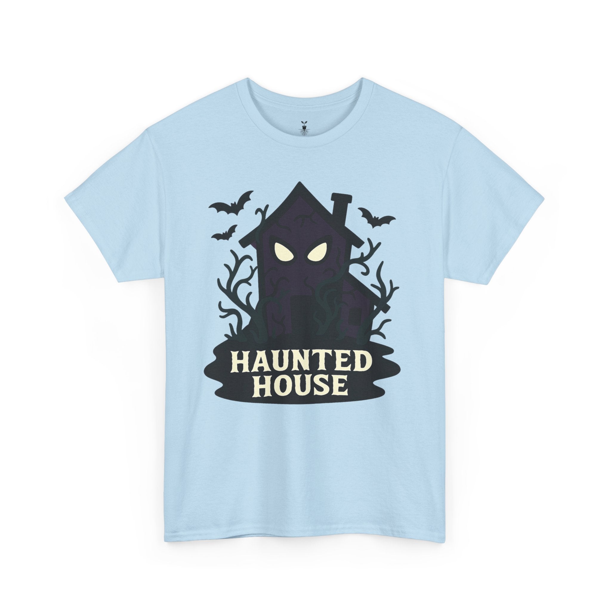 Haunted House Creepy Eyes and Bats Halloween Shirt