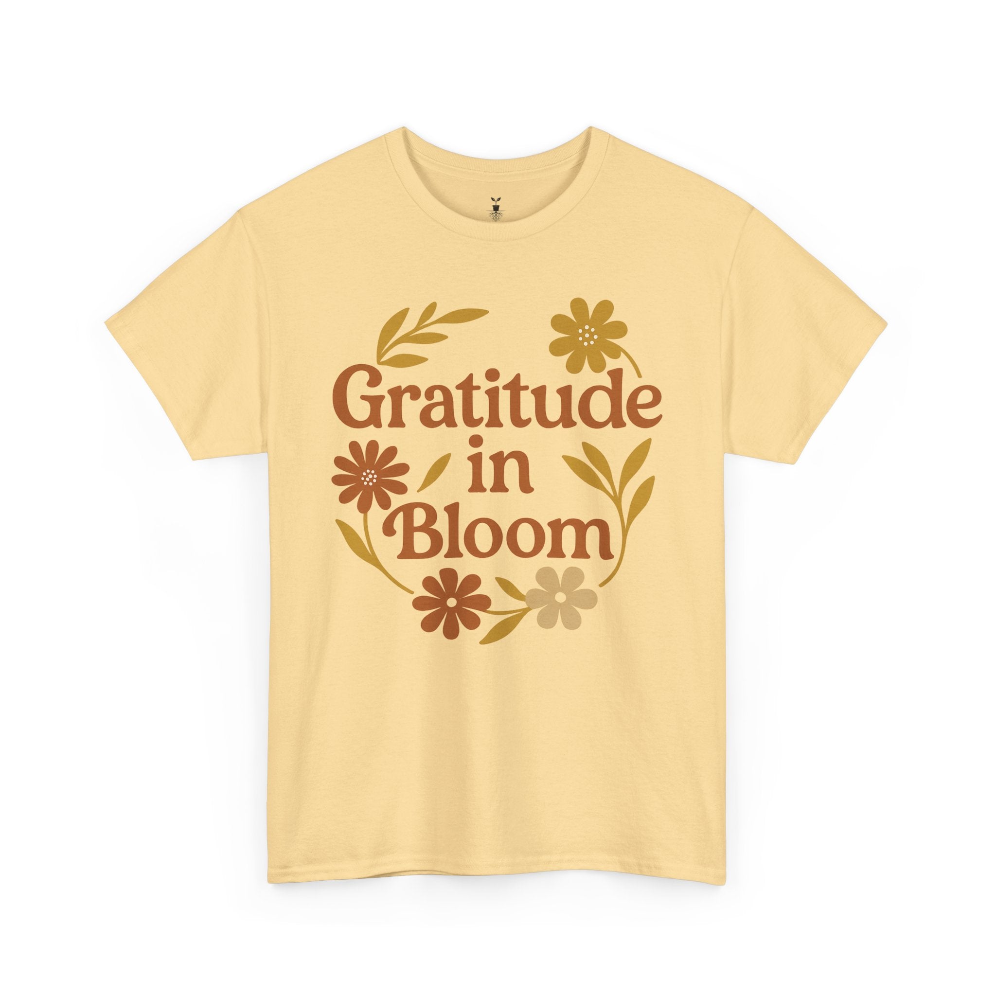 Floral Boho Gratitude in Bloom T-Shirt