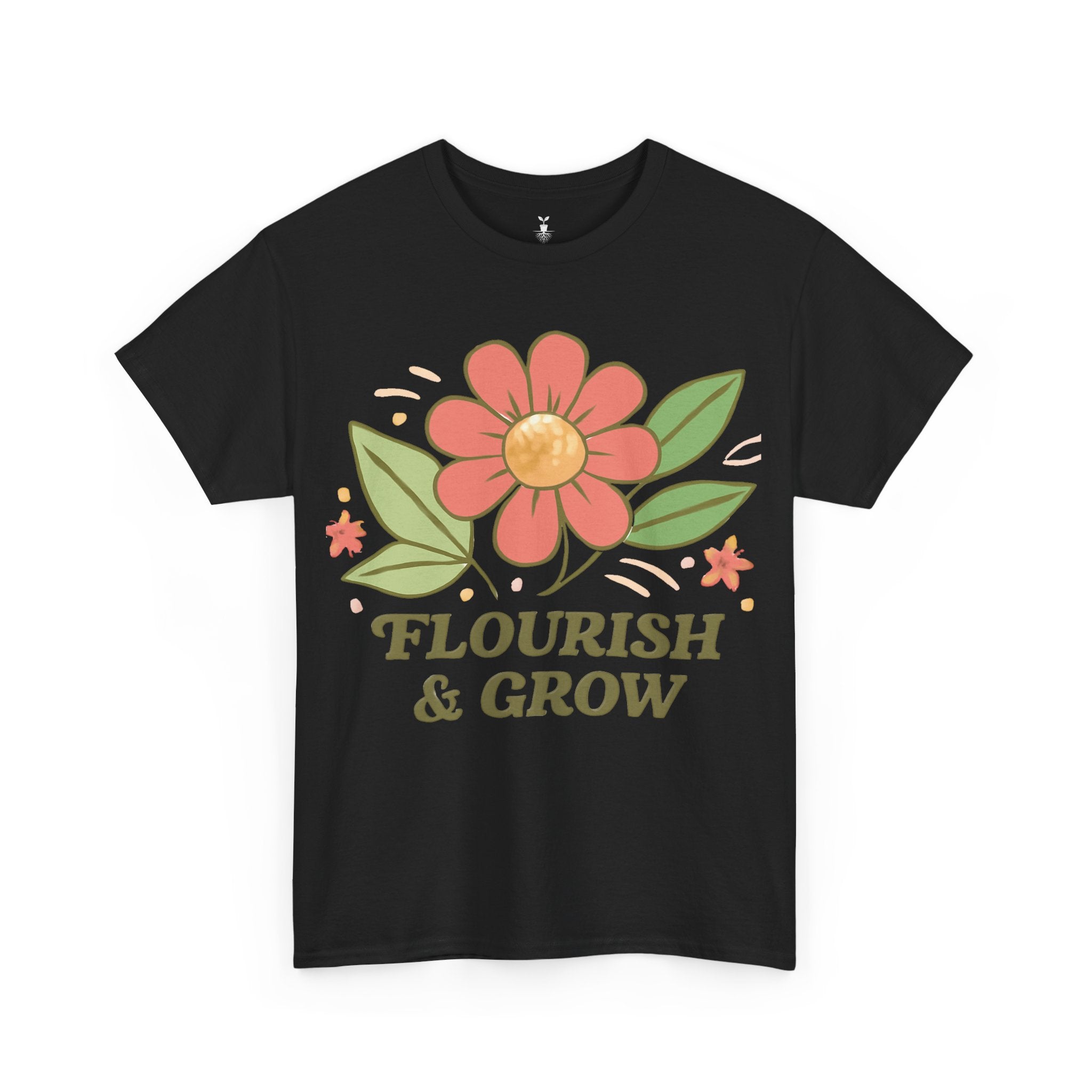 Artistic Boho Aesthetic Flourish and Grow T-Shirt