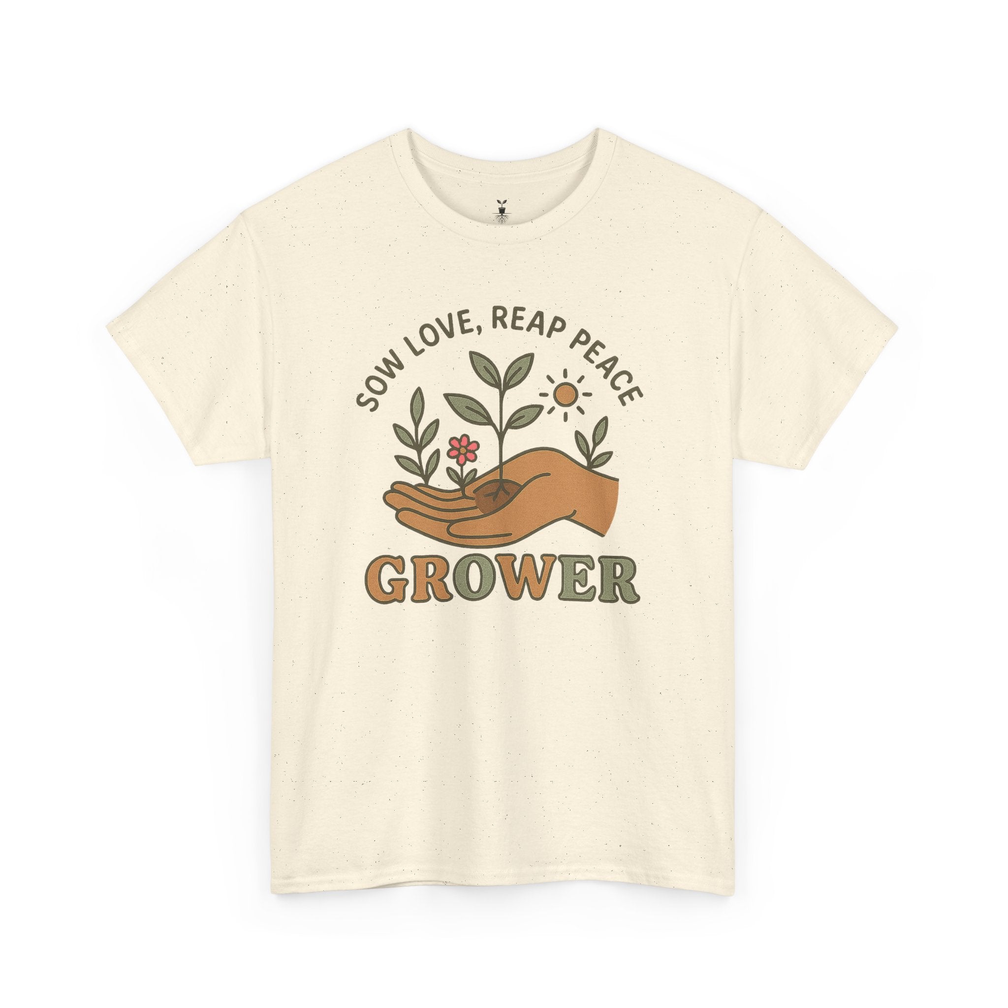 Boho Grower  with Hand Plants Flower T-Shirt